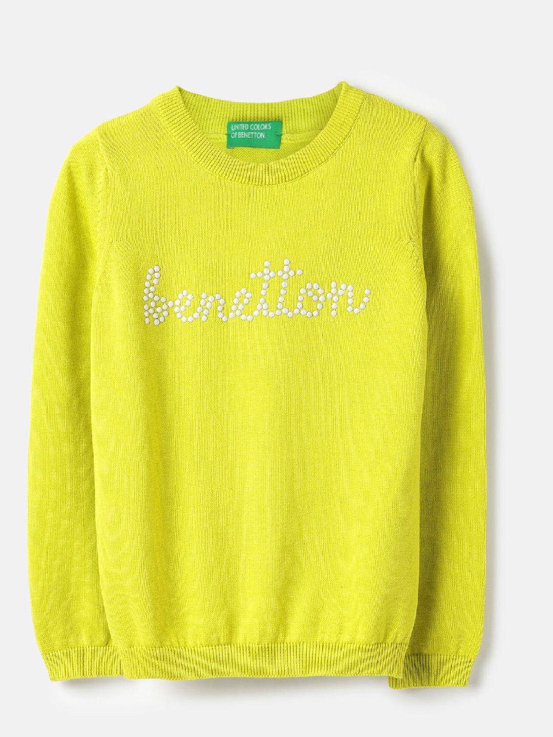 United Colors of Benetton Regular Fit Round Neck Pearl Sweatshirt