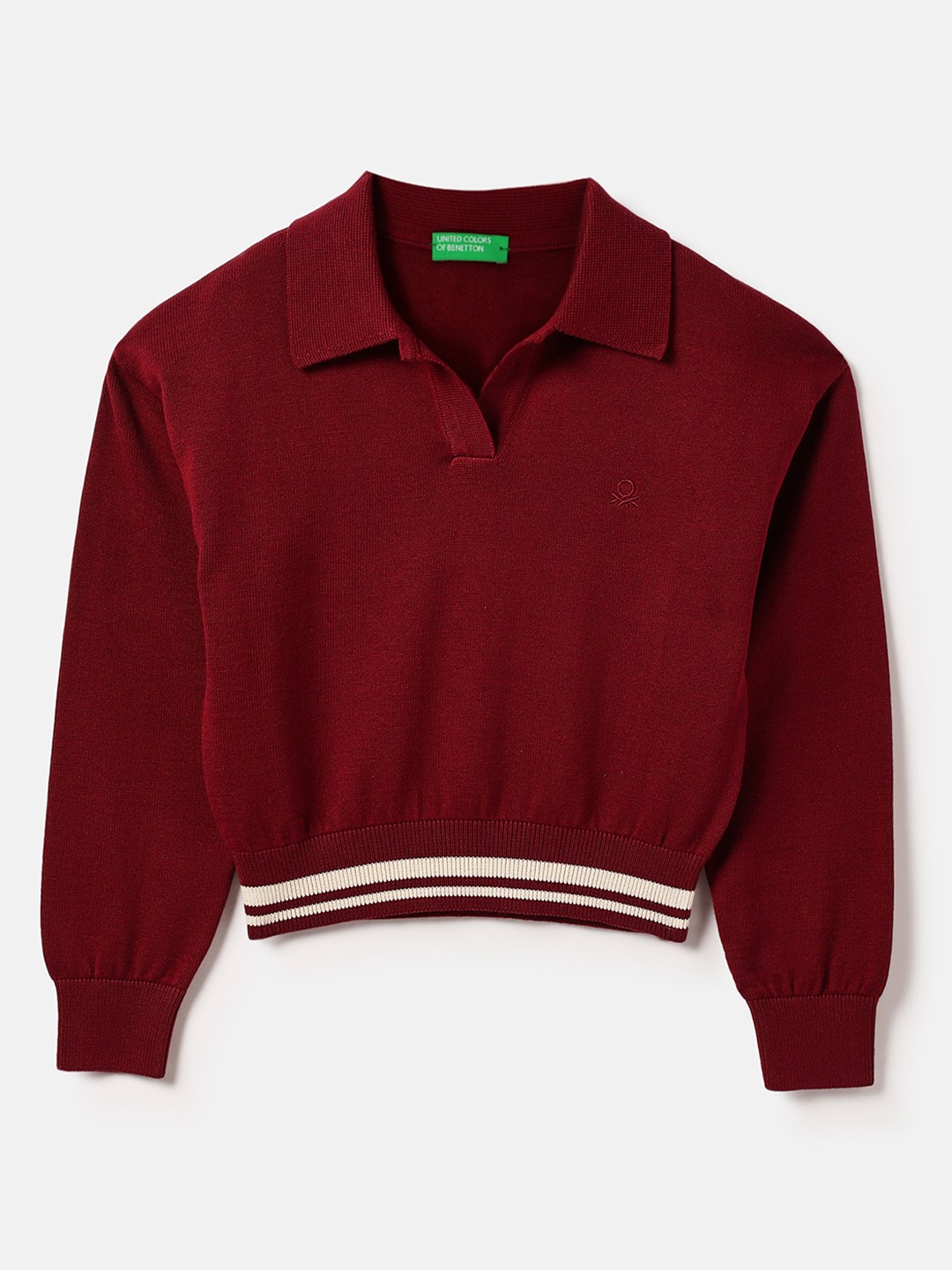 United Colors of Benetton Regular Fit Polo Neck Solid T-Shirt