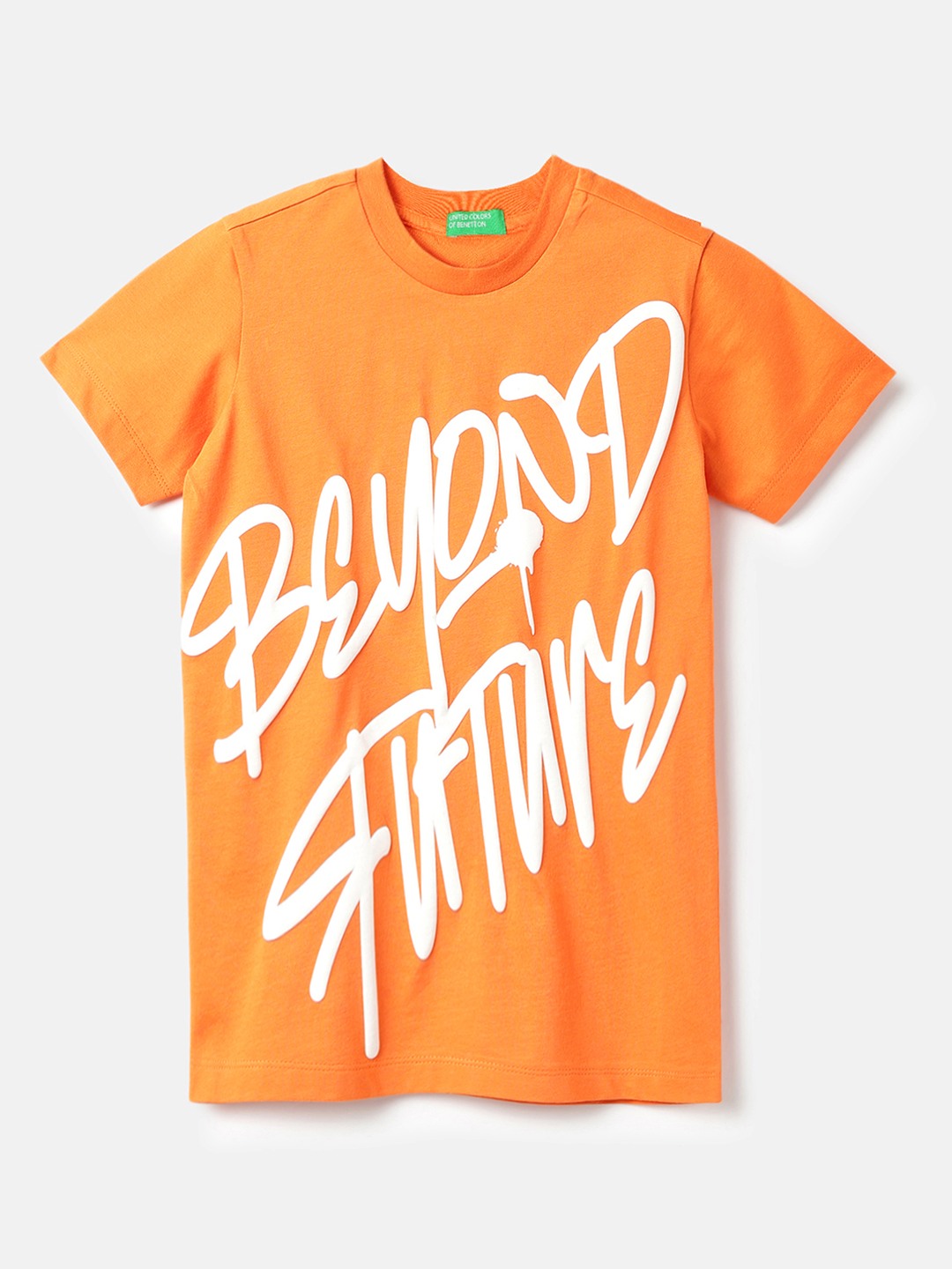 United Colors of Benetton Regular Fit Round Neck Printed T-Shirt