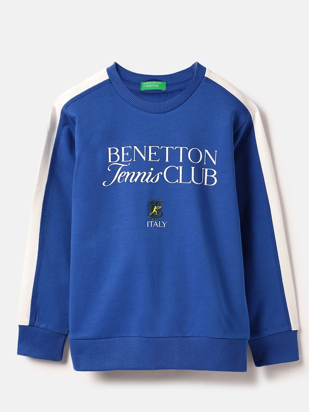 United Colors of Benetton Regular Fit Round Neck Typography Closed Sweatshirt