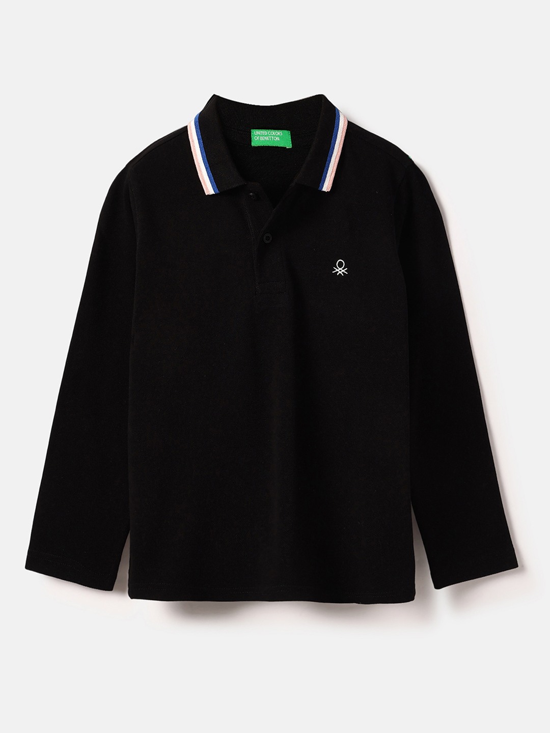 United Colors of Benetton Regular Fit Polo Neck Solid T-Shirt