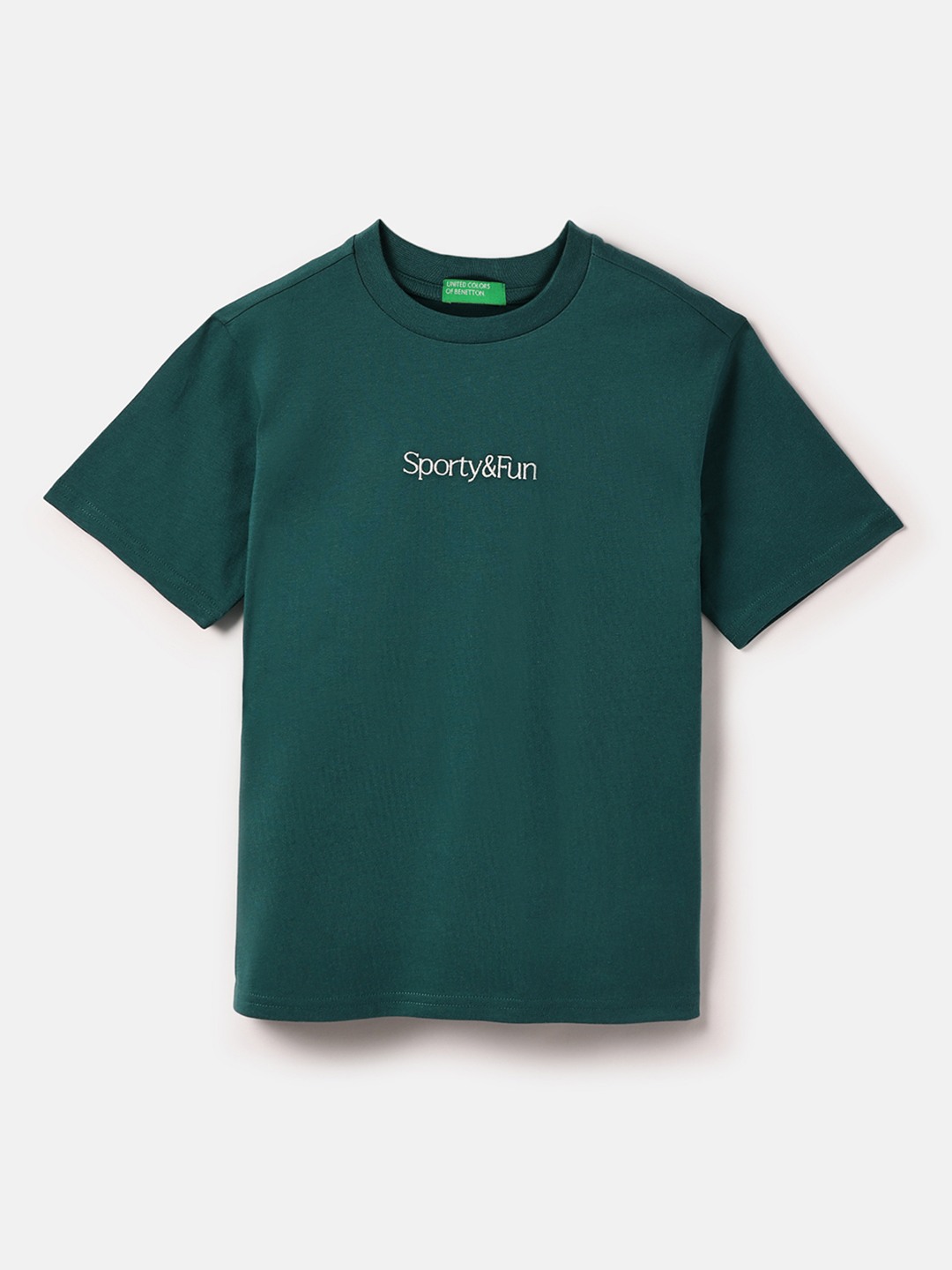 United Colors of Benetton Regular Fit Round Neck Graphic T-Shirt