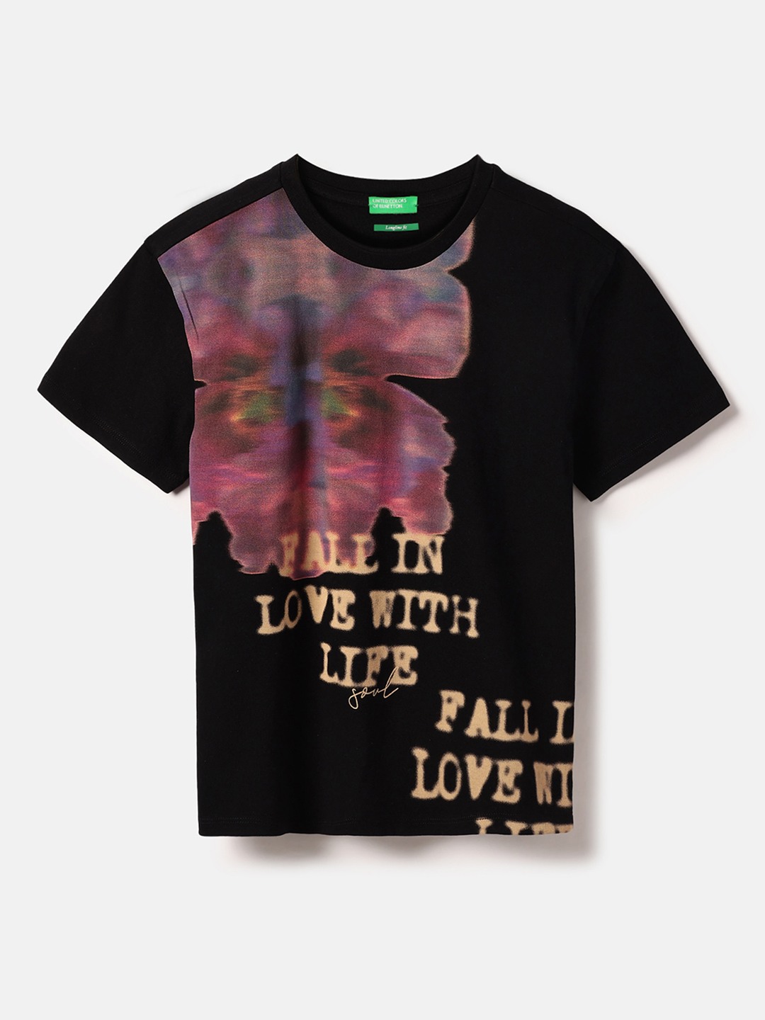 United Colors of Benetton Regular Fit Round Neck Printed T-Shirt