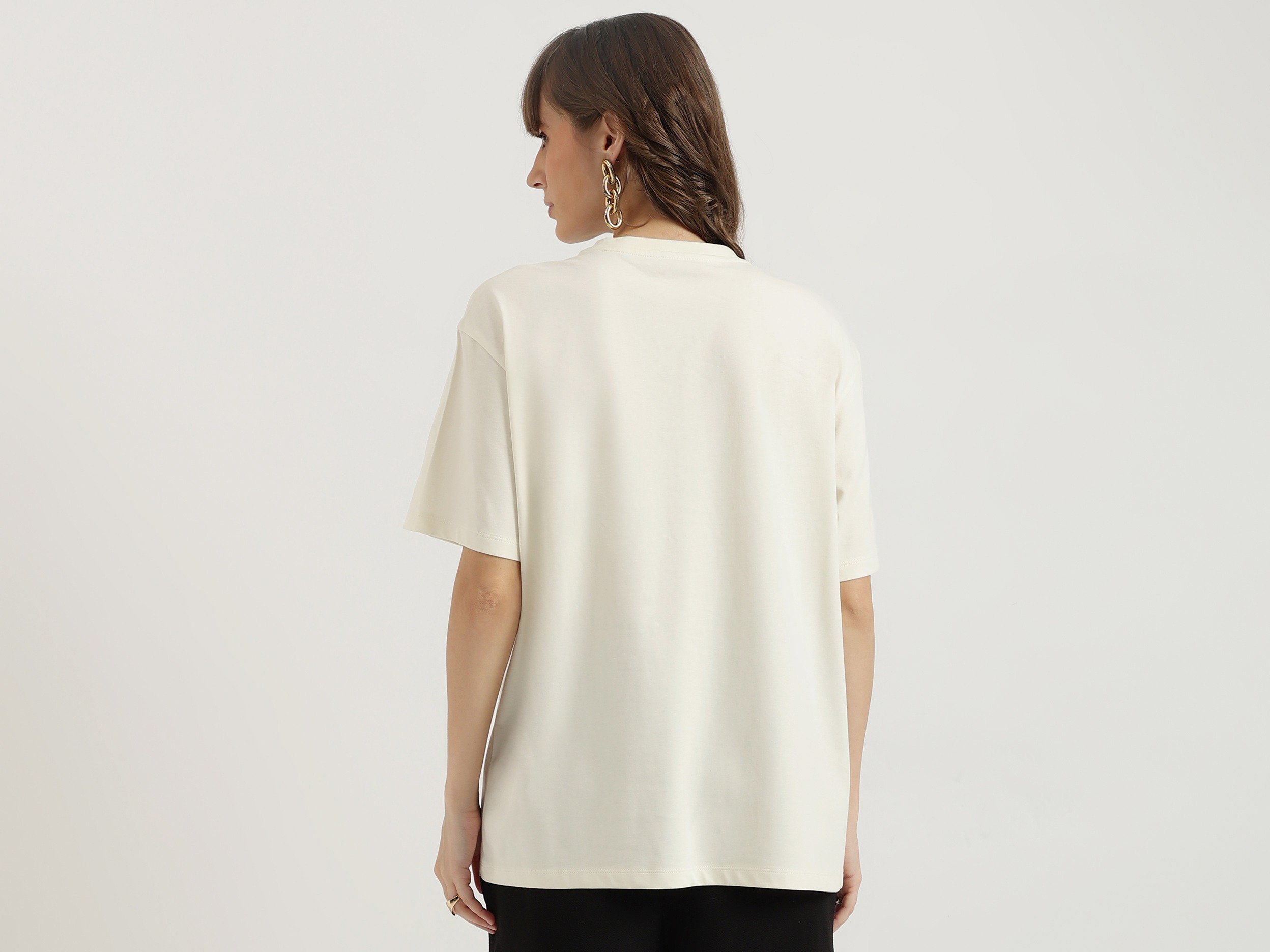 United Colors of Benetton Round Neck Graphic T-Shirt