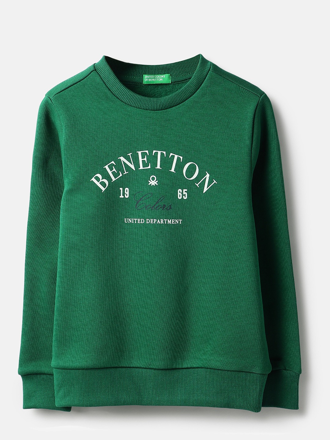 United Colors of Benetton Regular Fit Round Neck Printed Sweatshirt