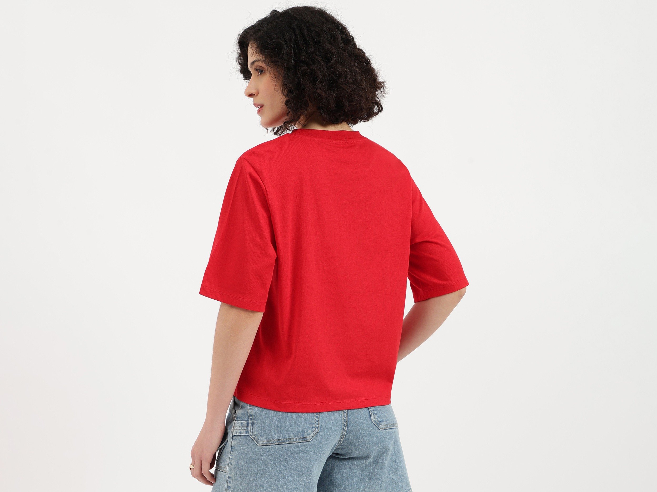 United Colors of Benetton Round Neck Bow Plutch T-Shirt