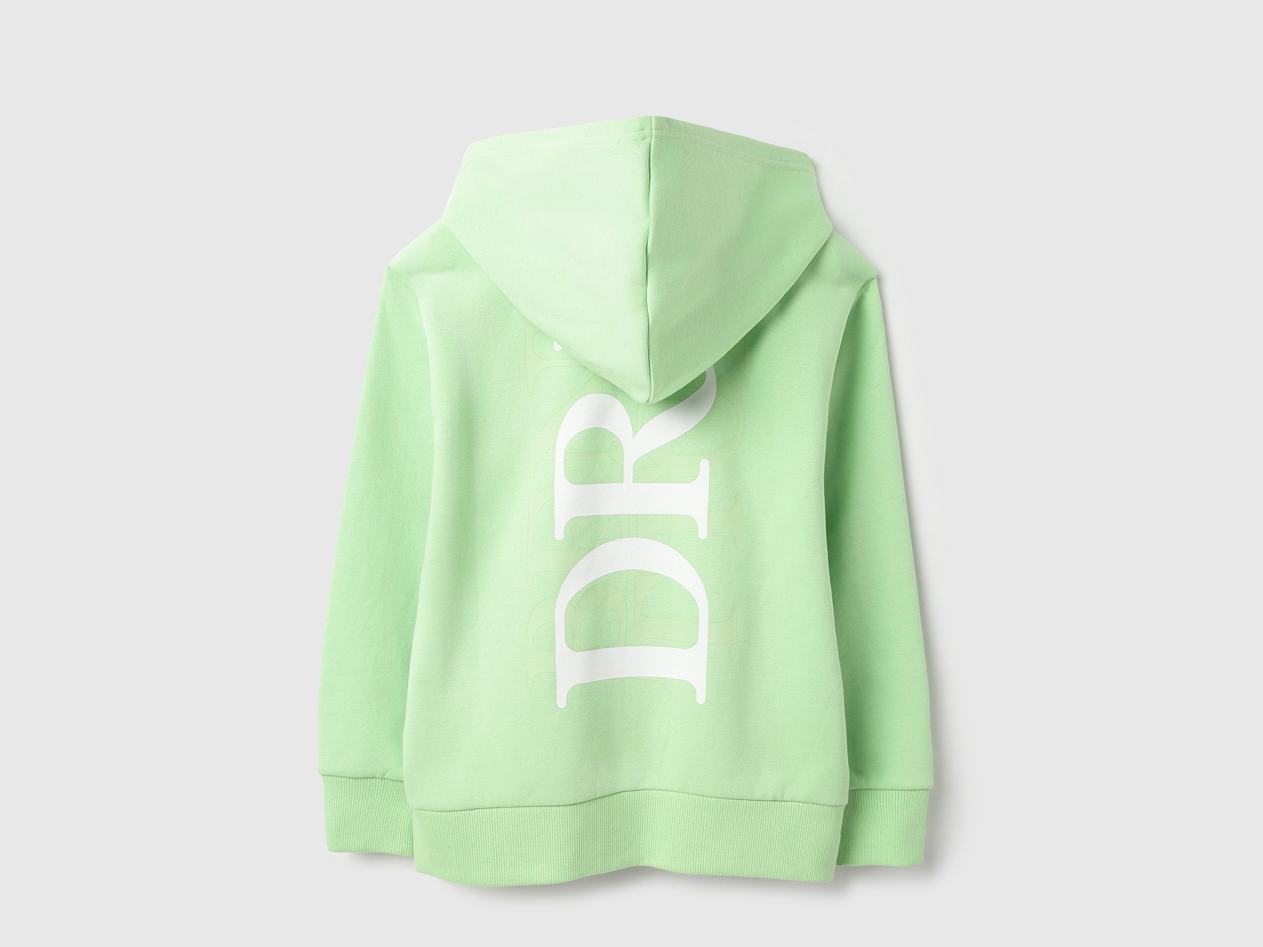 United Colors Of Benetton Regular Fit Hooded Neck Printed Drip At Back Sweatshirt