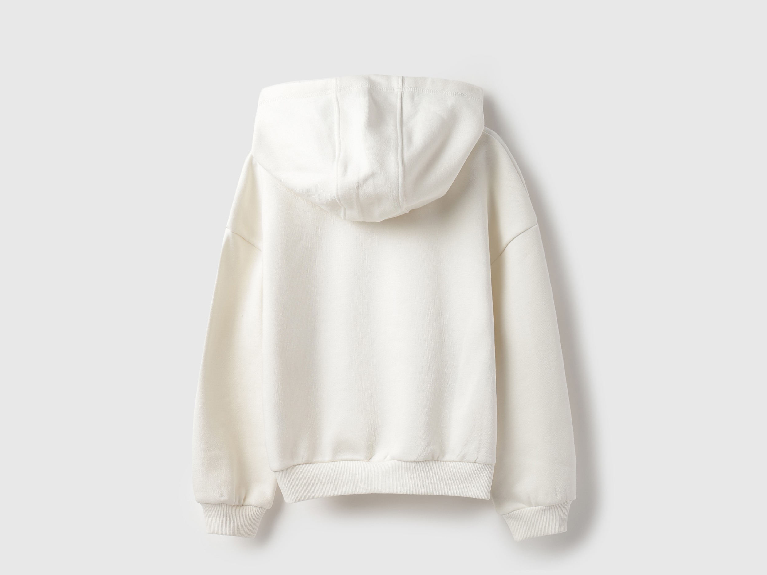 United Colors of Benetton Regular Fit Hooded Neck Floral Embroidery Sweatshirt