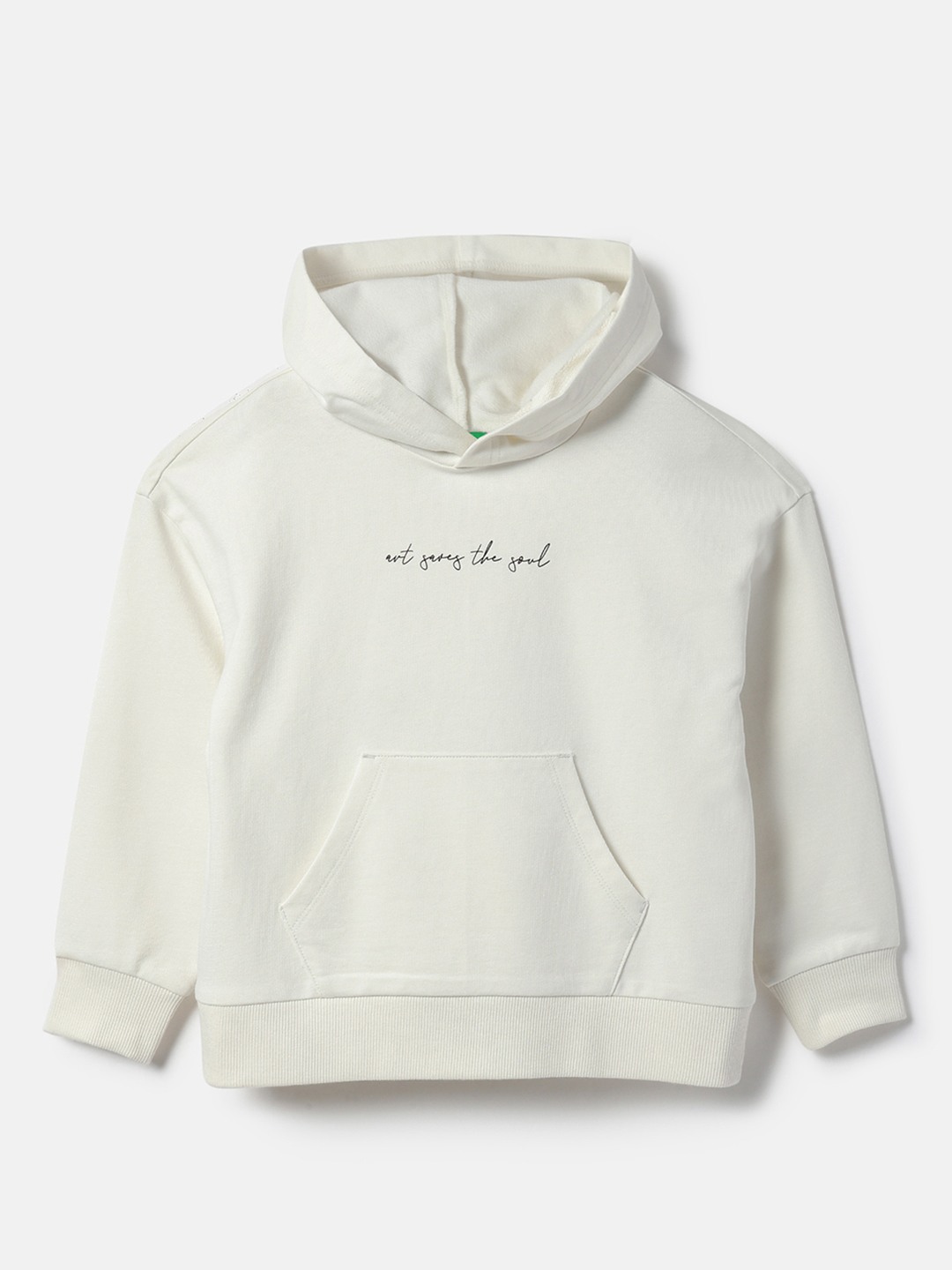 United Colors of Benetton Regular Fit Hooded Neck Digital Floral Sweatshirt