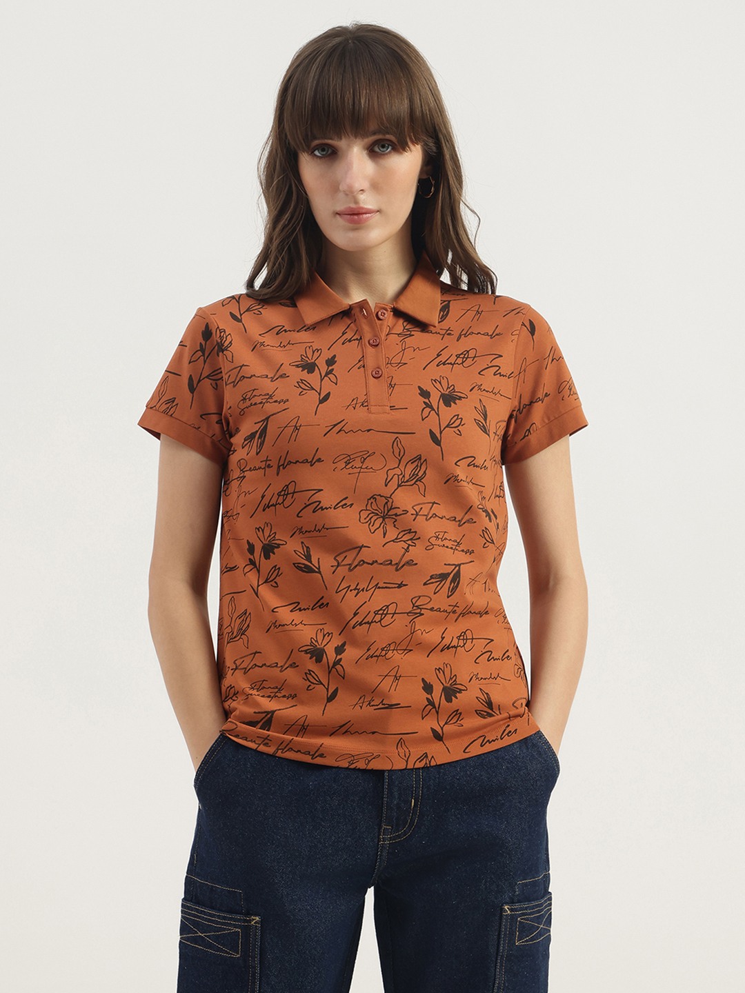 United Colors of Benetton Printed Polo T-Shirt