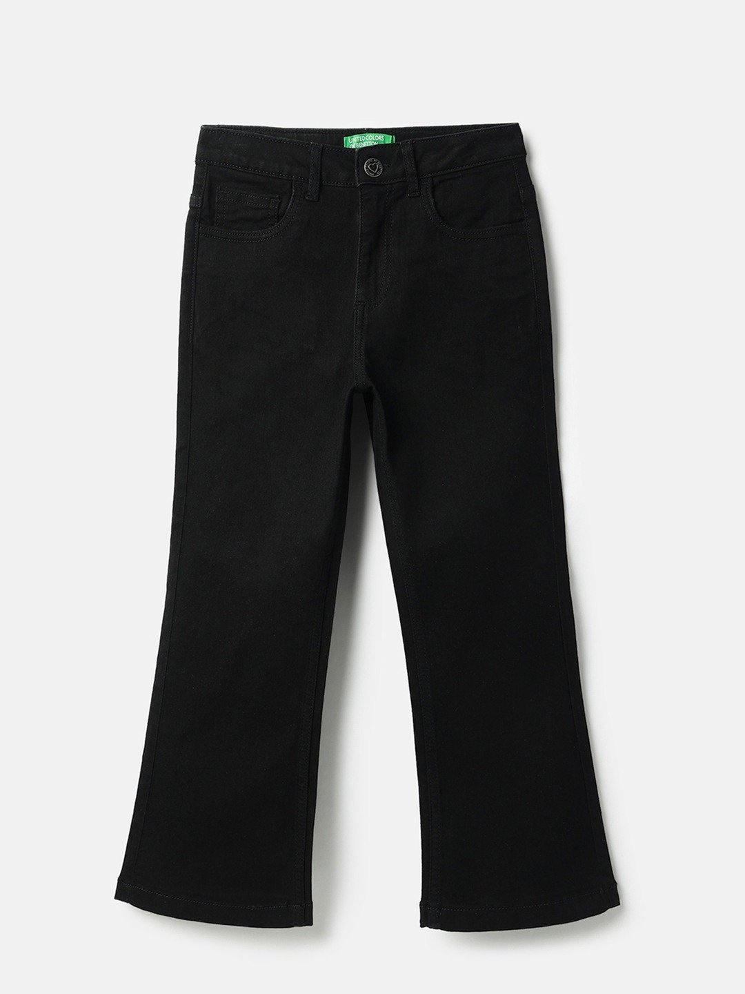 United Colors of Benetton Solid Bootcut Fit Jeans