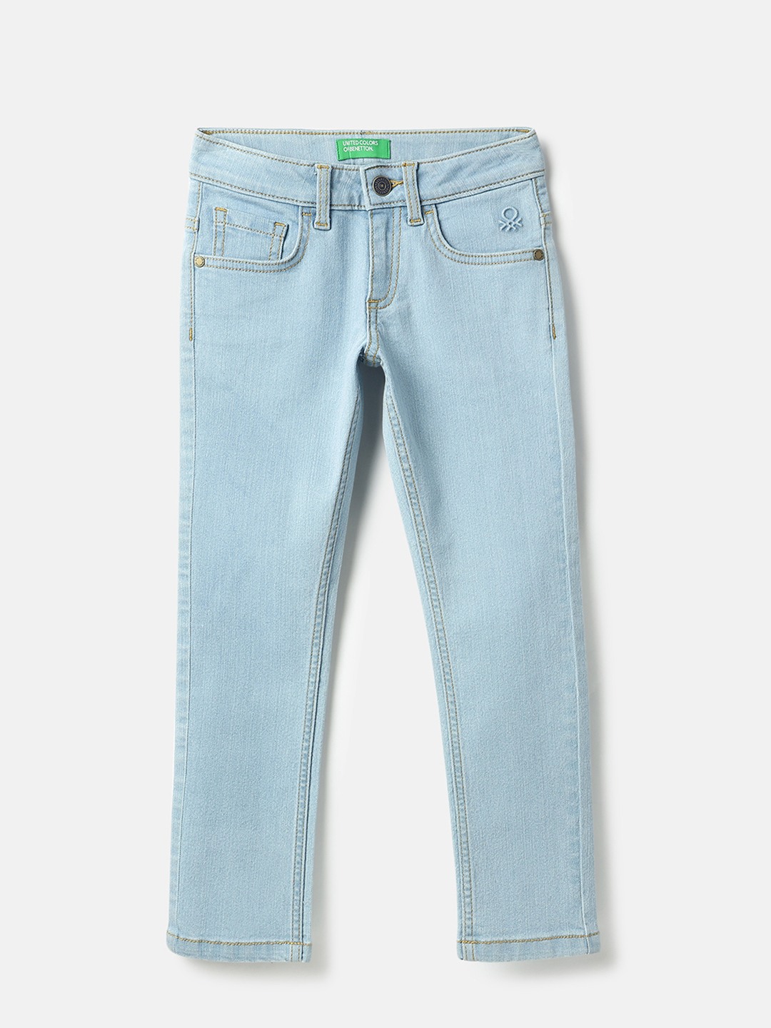 United Colors of Benetton Solid Slim Fit Basic Denim Jeans
