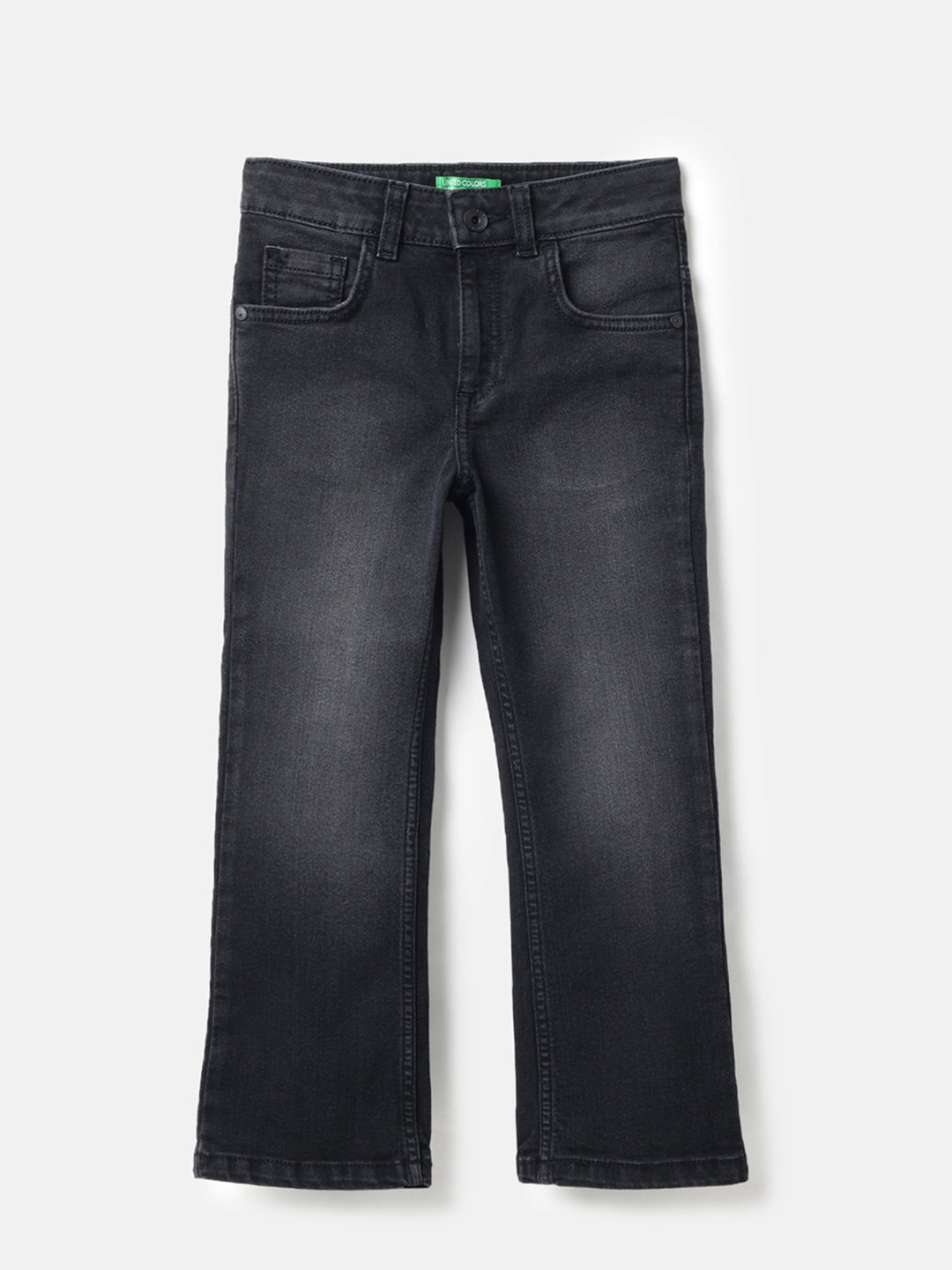 United Colors of Benetton Solid Bootcut Fit Denim Jeans