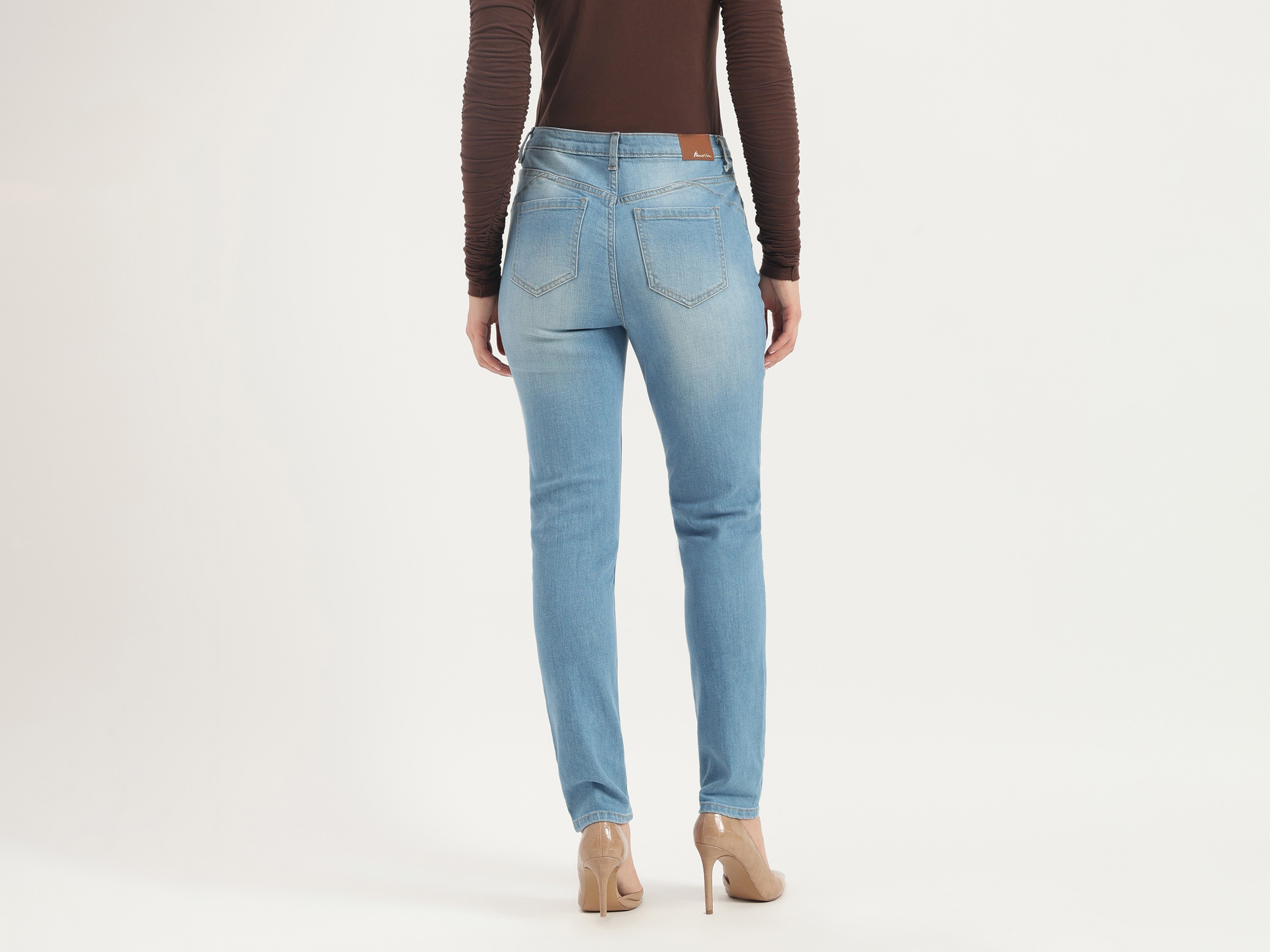 United Colors Of Benetton Solid Skinny Fit Dark Wash Denim Jeans