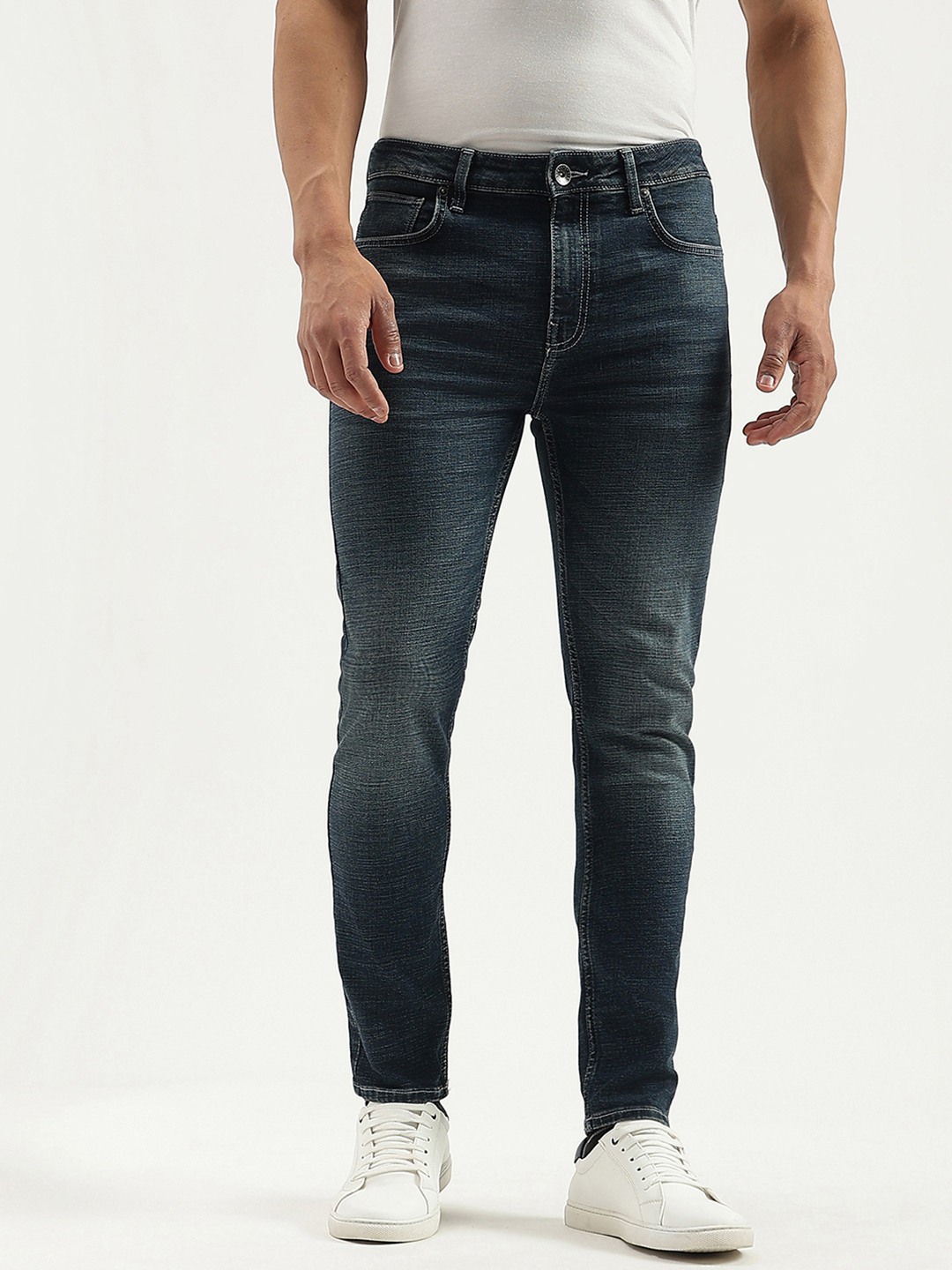 United Colors of Benetton Solid Low Crotch Fit Jeans