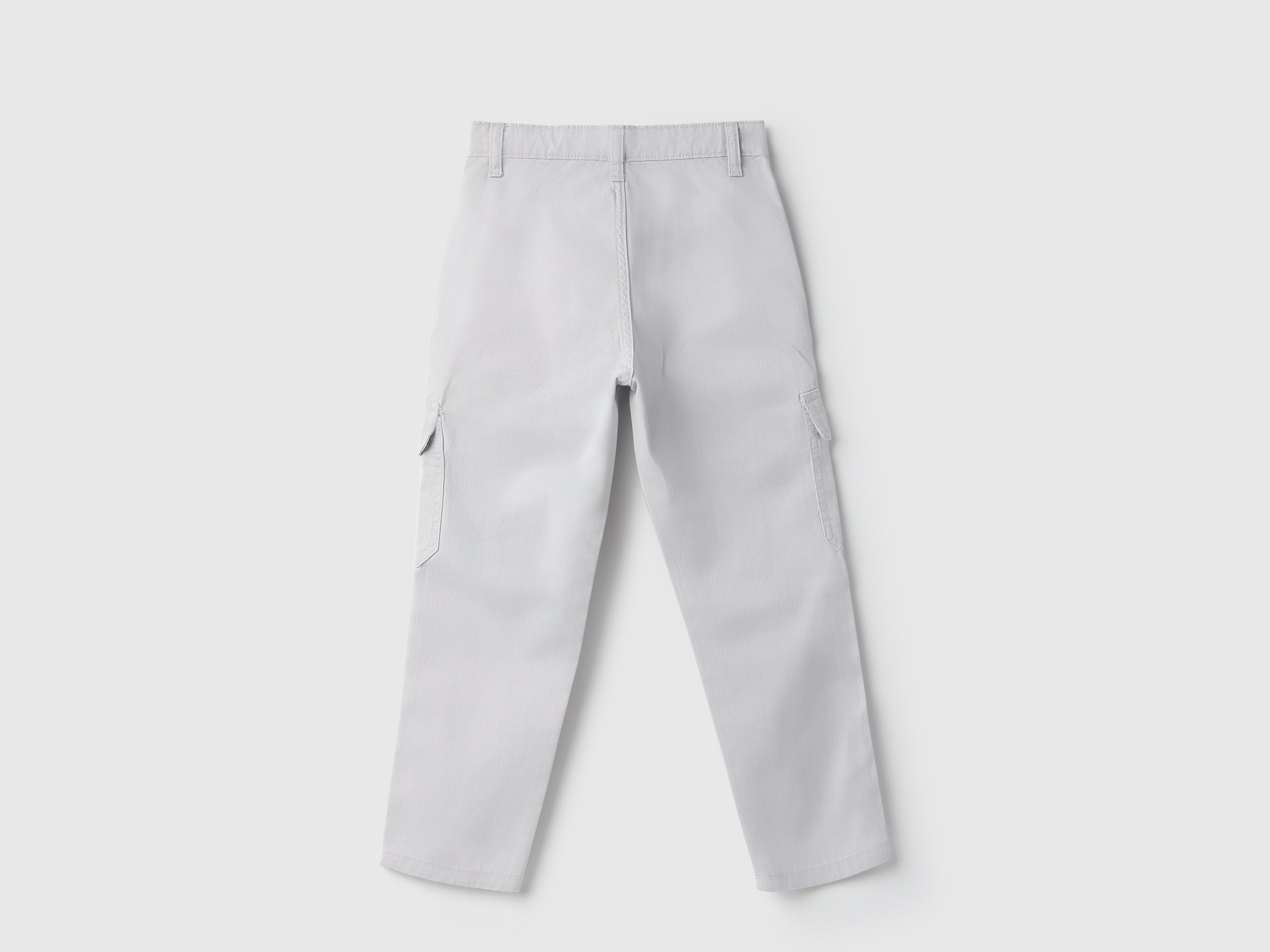 United Colors of Benetton Solid Loose Fit Loop Details Cargo Pants