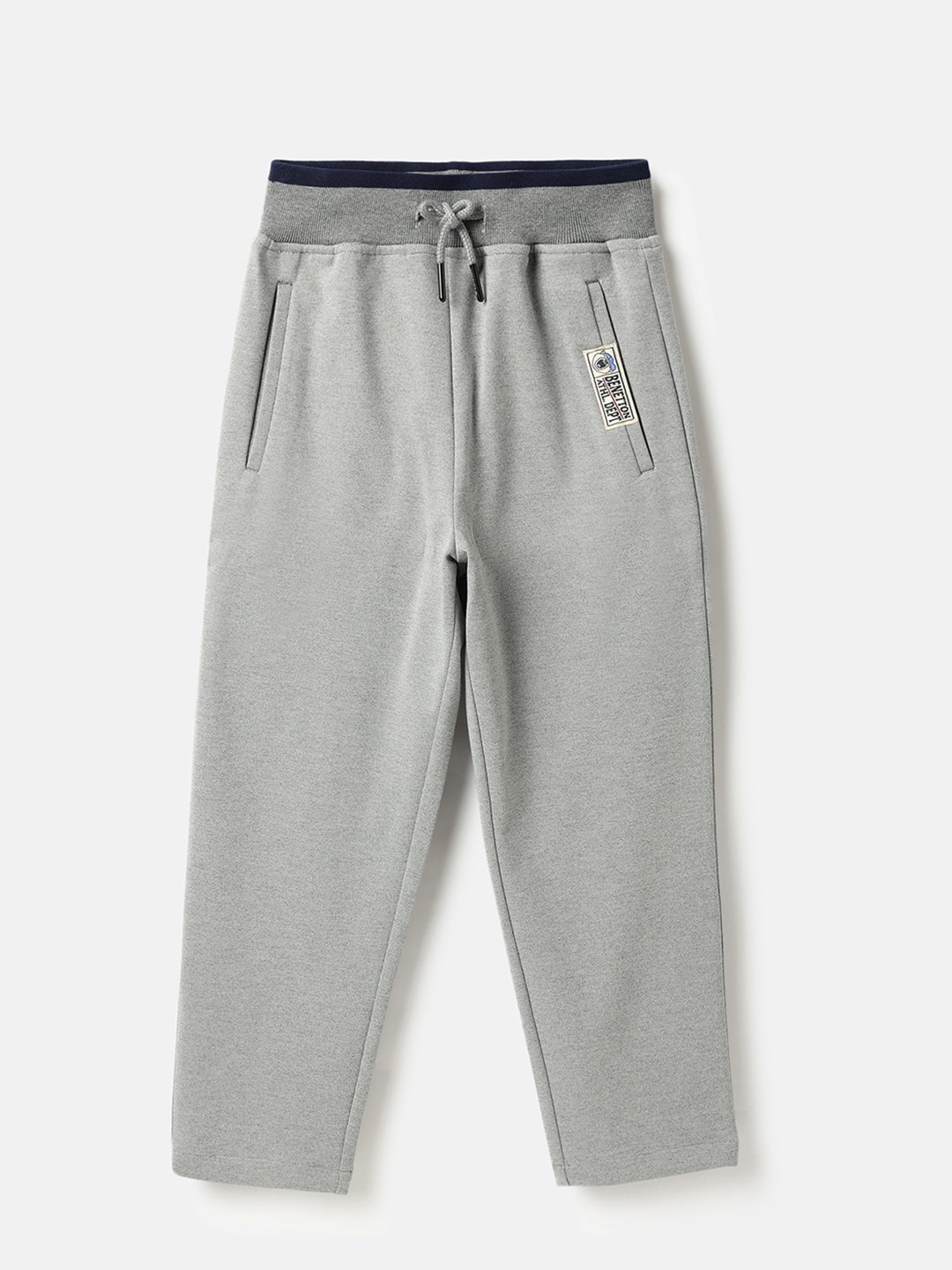 United Colors of Benetton Solid Regular Fit Knit Rib Detail Trousers