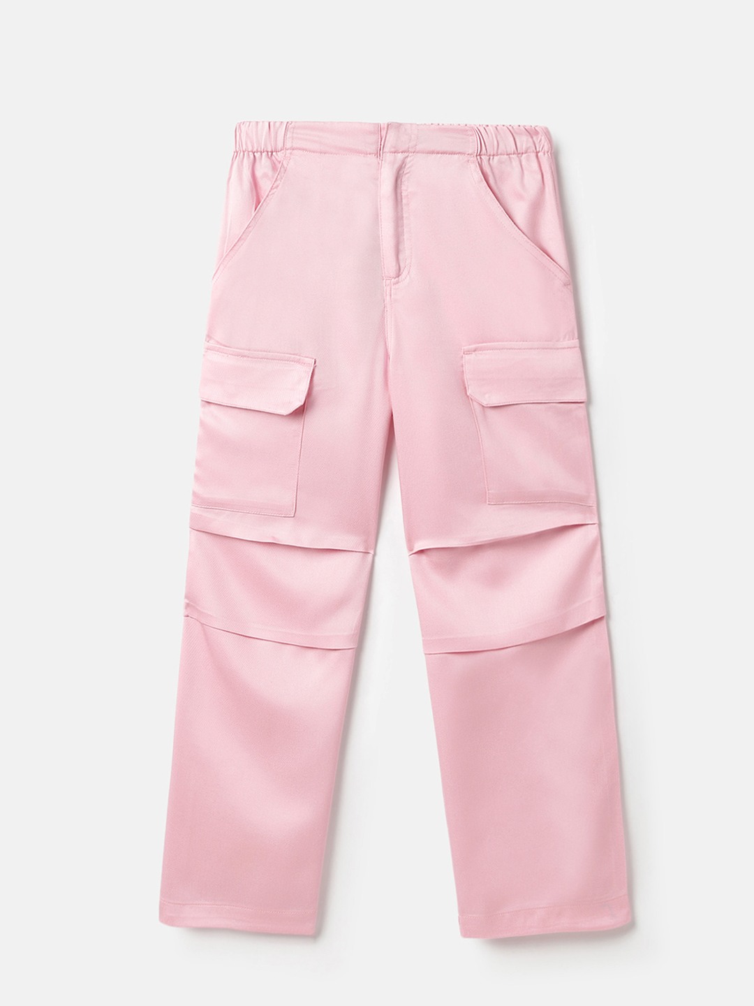 United Colors of Benetton Solid Regular Fit Utility Cargo Trousers