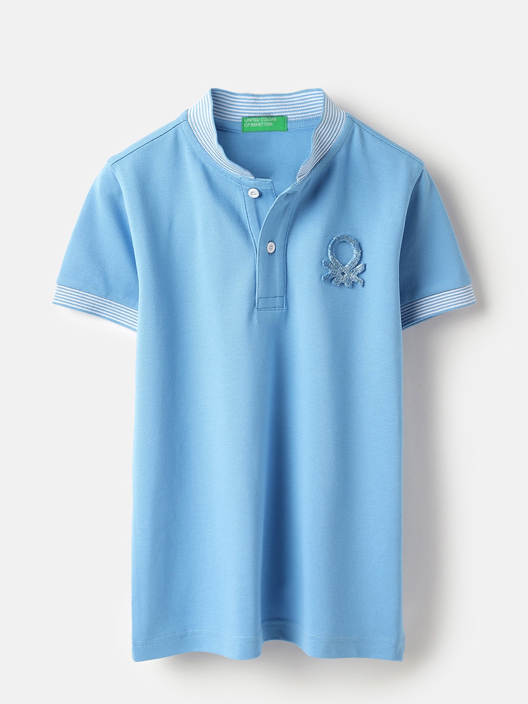 United Colors of Benetton Regular Fit Polo Neck Solid T-Shirt