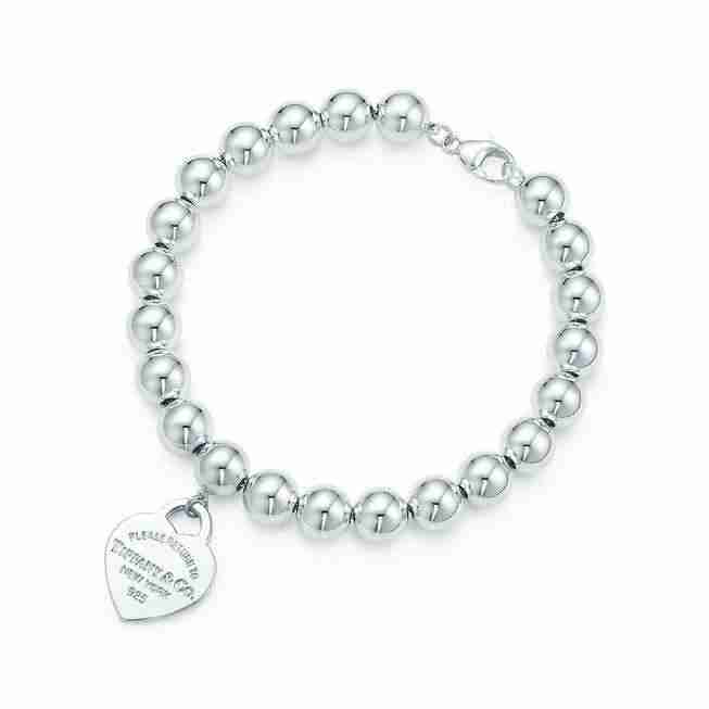 Heart Tag Bead Bracelet