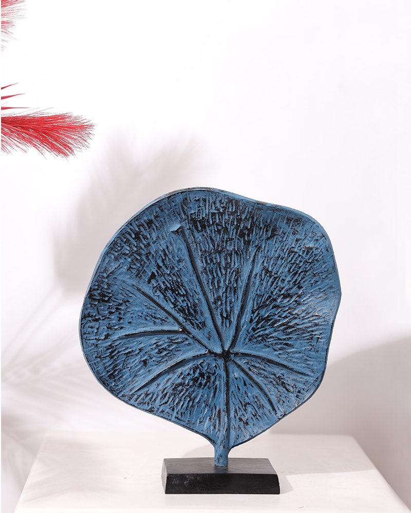 Order Happiness | Order Happiness Decorative Blue Table Showpiece Stand for Home Decoration, Living Room, Office 0
