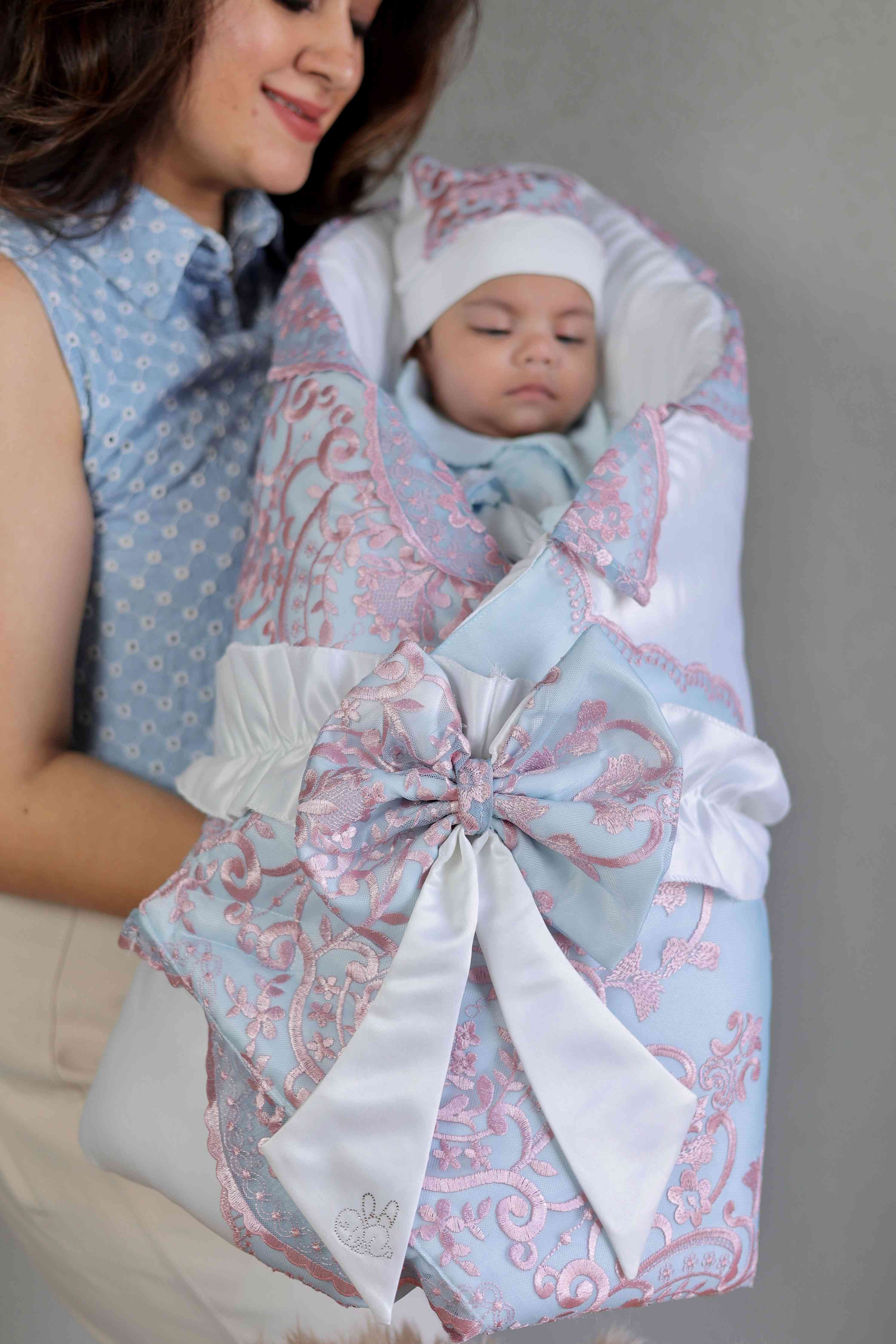 Sky and Rose Wrap