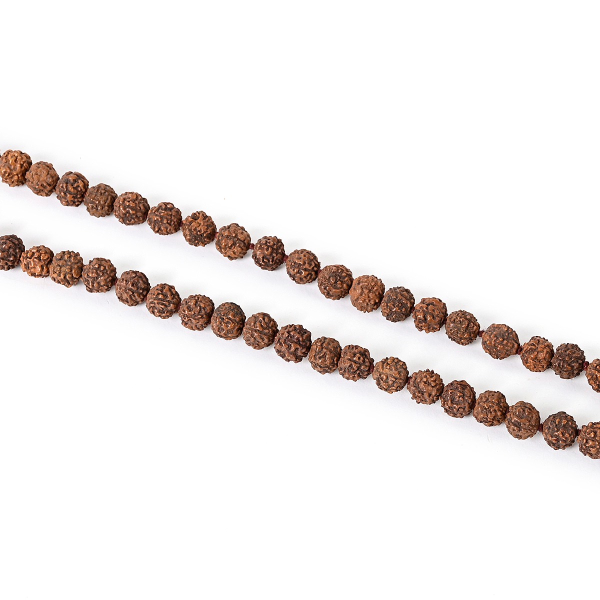 Shiv Ratan Kendra 5 Mukhi Genuine Quality Rudraksha Mala II 108 +1 Bead II Length 50-65 CM II Weight 45-55 Grams II