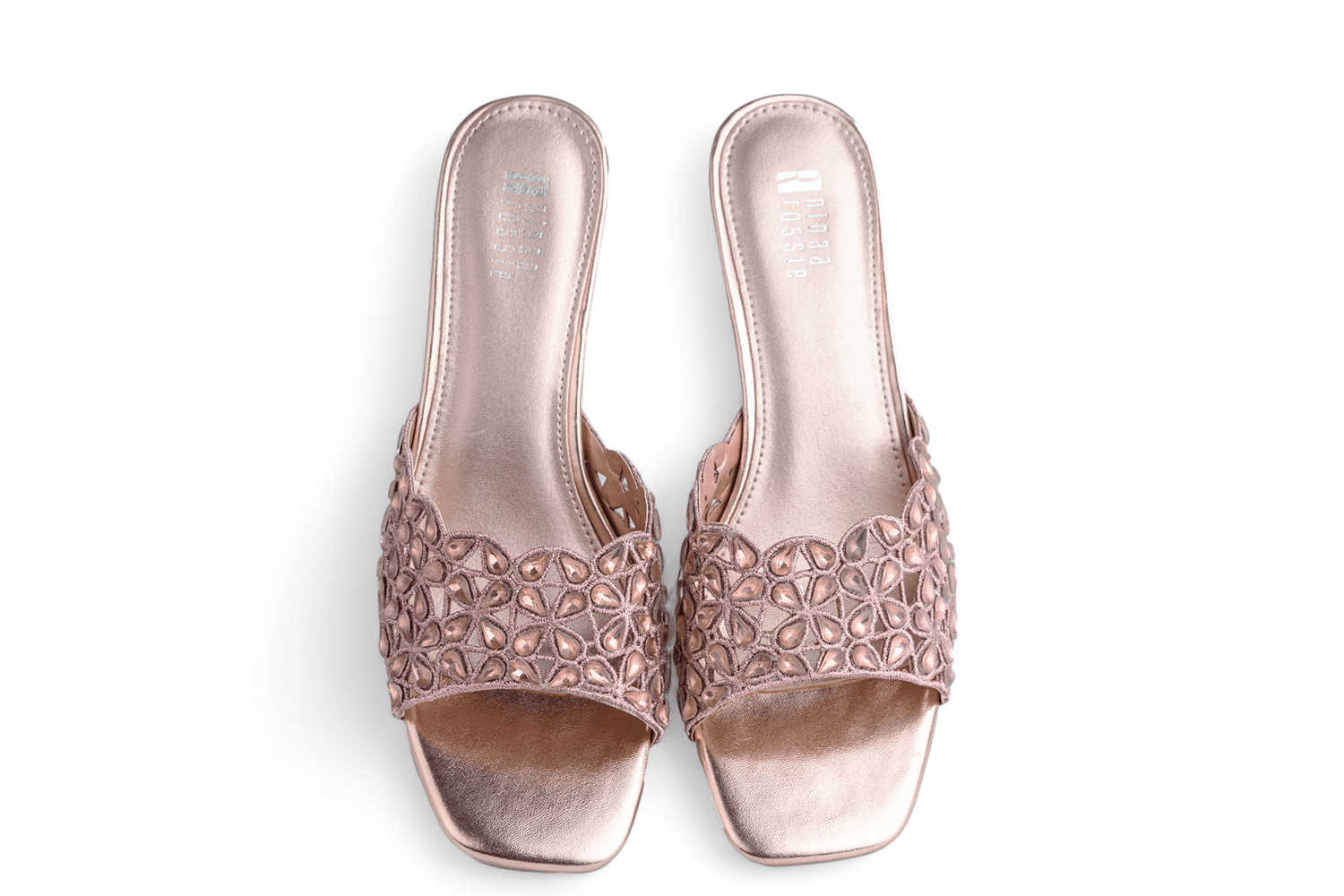Women Champagne Cutwork Bridal Heel