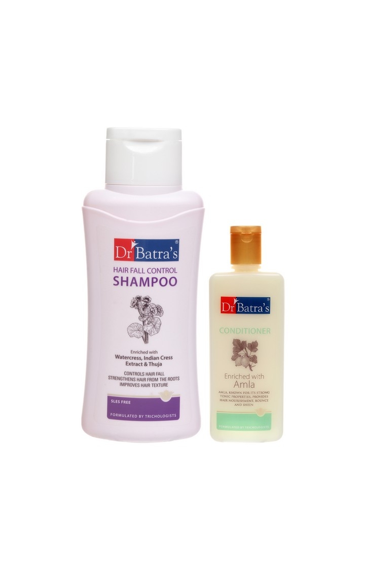 Dr Batra's | Dr Batra's Hair Fall Control Shampoo 500ml and Conditioner 200ml (Pack of 2 Men and Women) 0