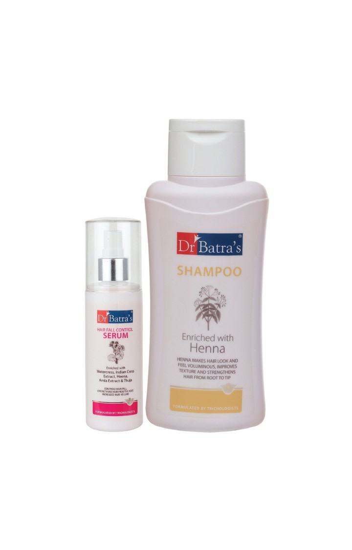 Dr Batra's | Dr Batra's Hair Fall Control Serum-125 ml and Normal Shampoo - 500 ml 0