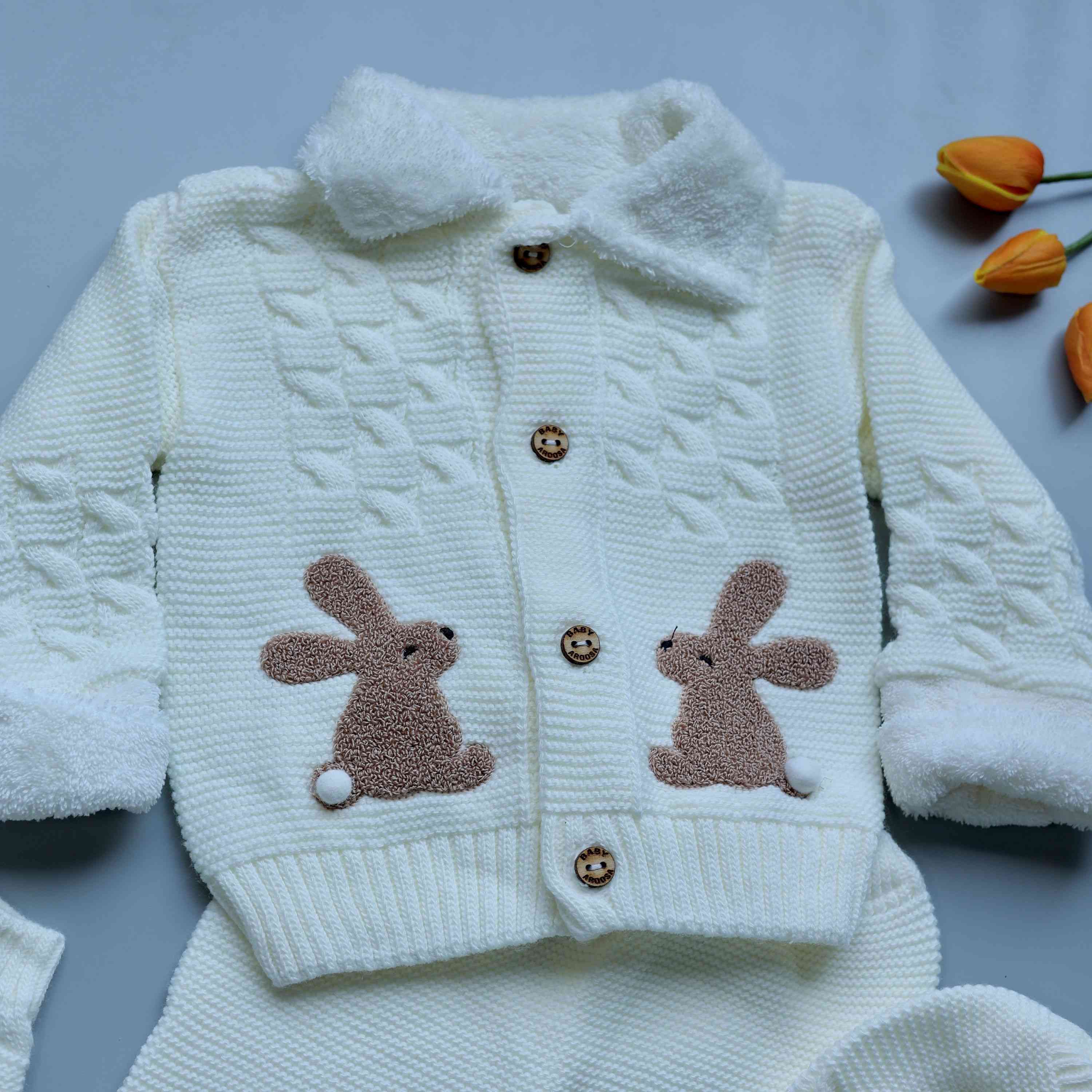 Bunny Hugs Woolen Baby Set