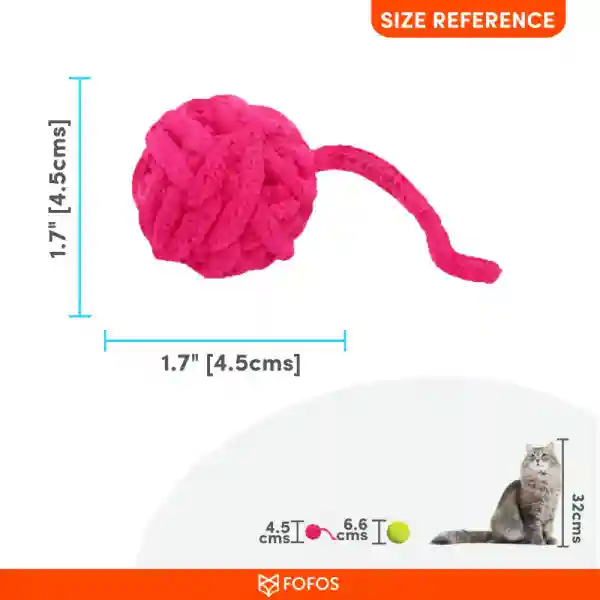 Barkbutler Fofos Ball Box Yarn Ball Cat Toy (1 Piece, Assorted)
