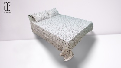 Boria Bistar | Boria Bistar Pure Cotton Printed Bedsheet with Pillow Cover|1