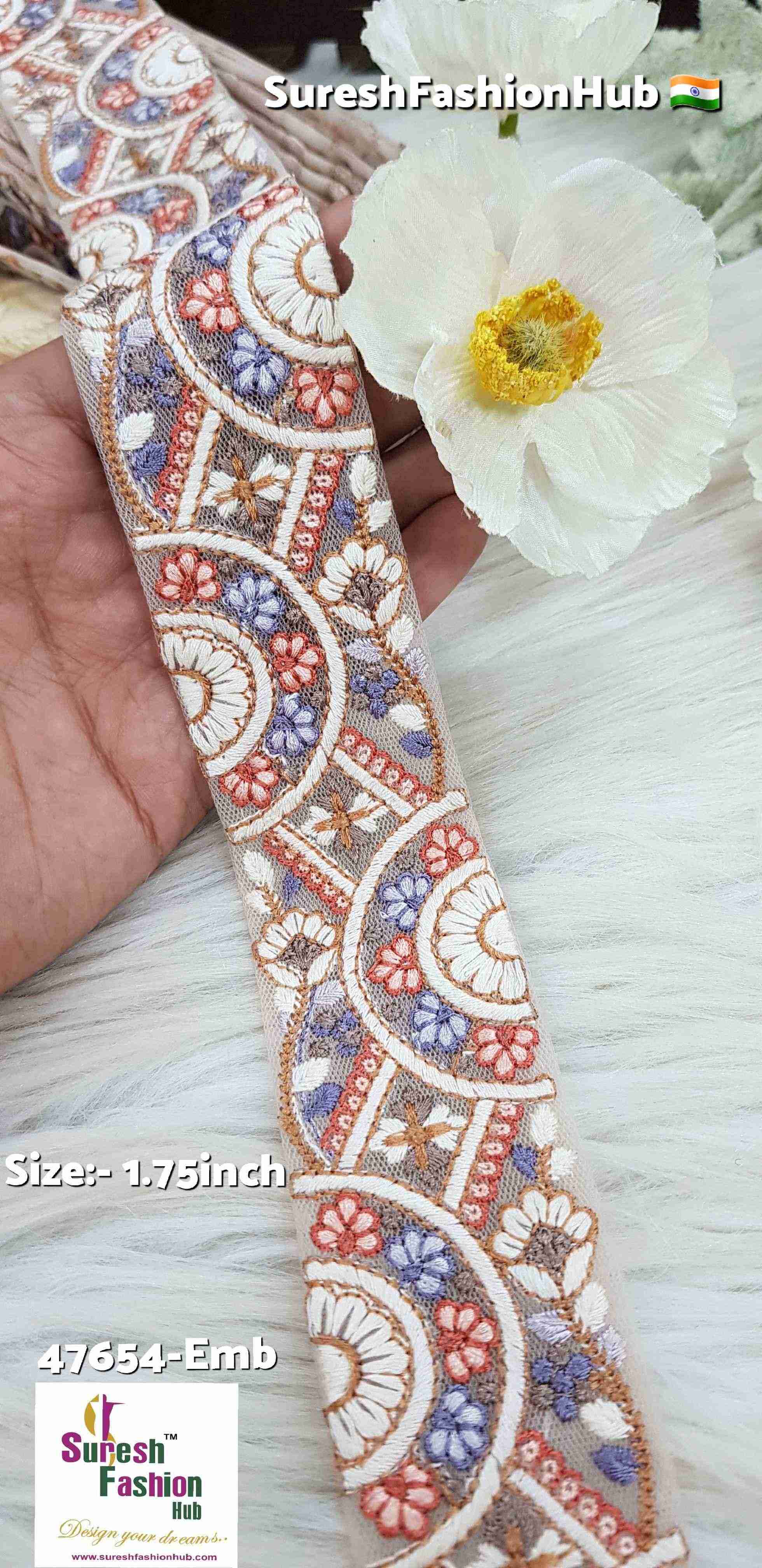 Floral Elegance Beige Lace