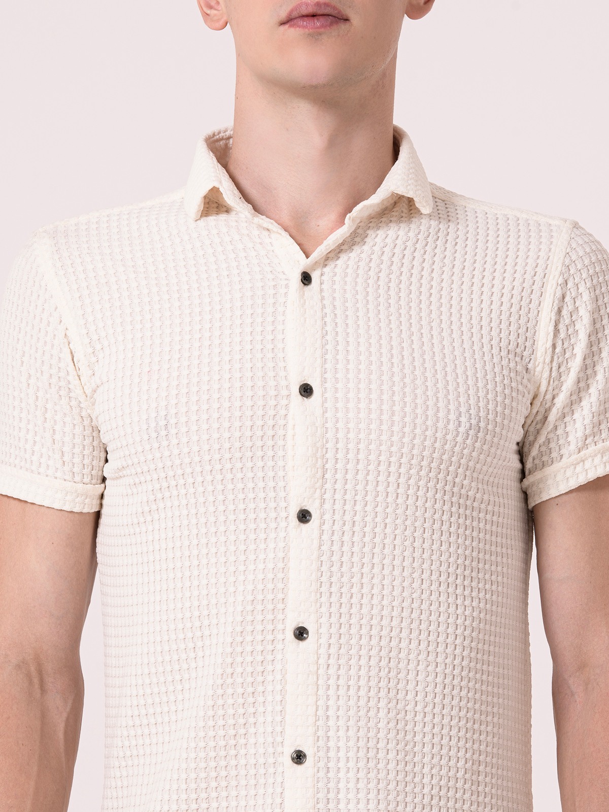 Albion Mens Beige Casual Shirt