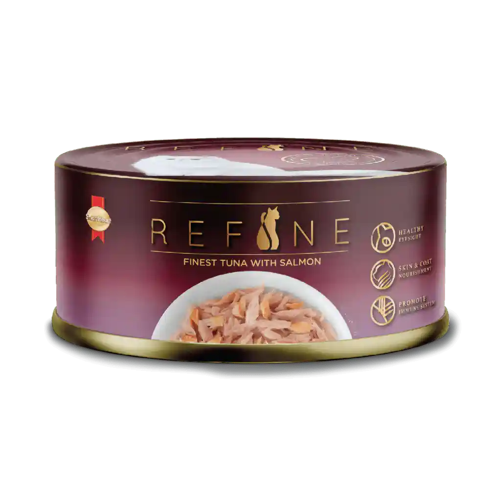 Smart Heart Refine Finest Tuna With Salmon Adult Cat Tin, 80 g