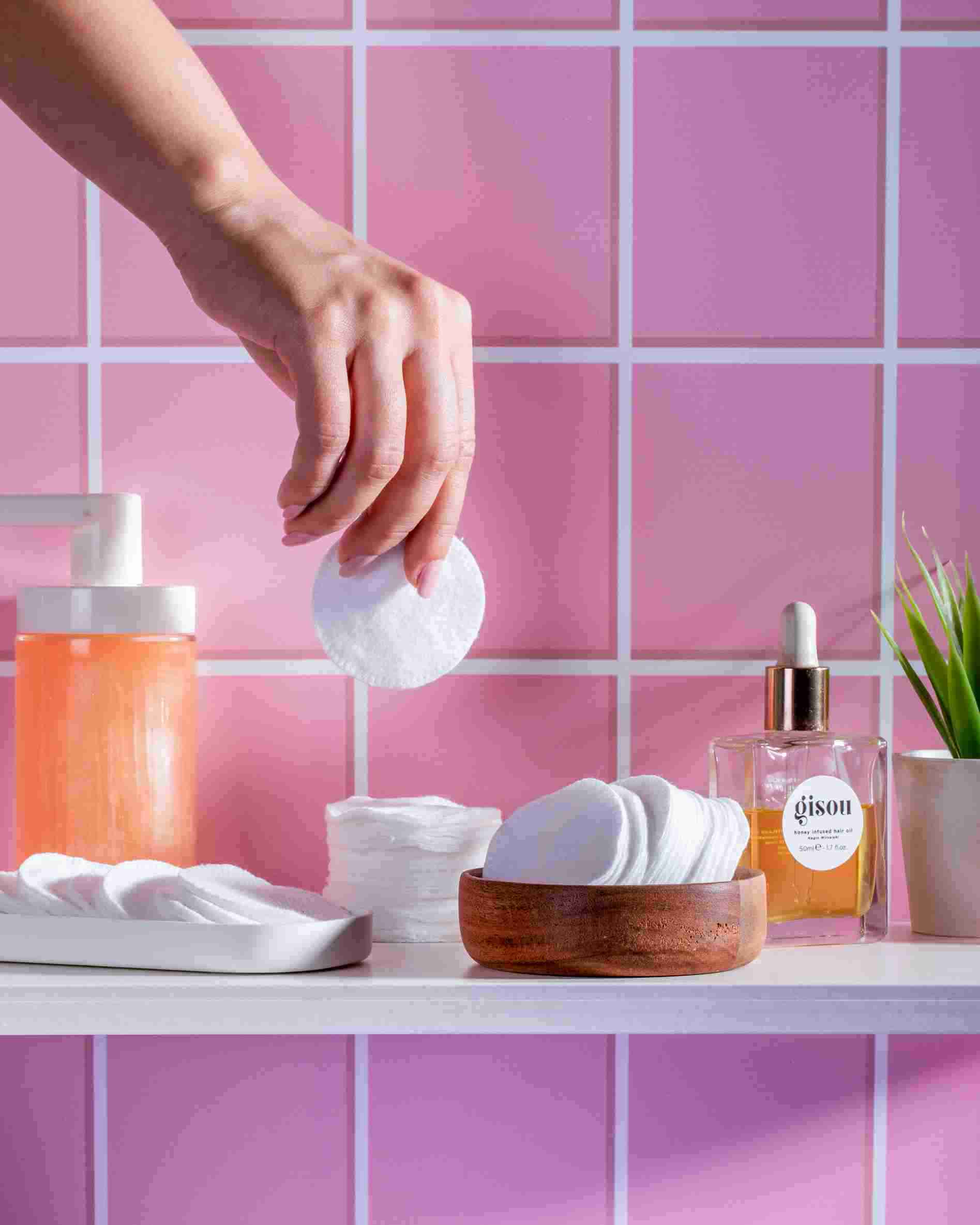 Cotton Pads for Face - 360 pcs Lint free, Hypoallergenic, Biodegradable - 120 Rounds per Pack (Pack of 3)