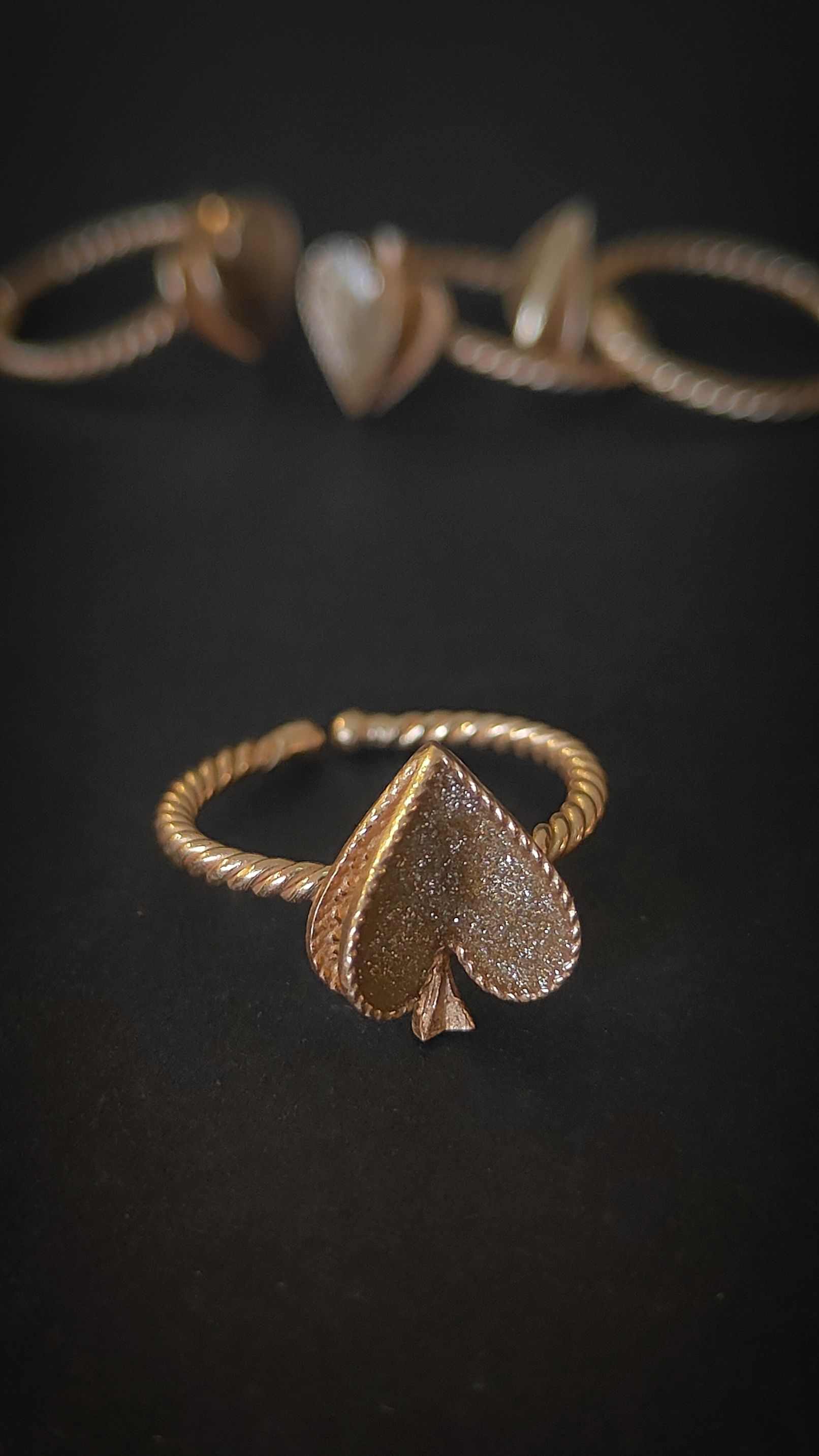 BeDecked Gold Spade Ring