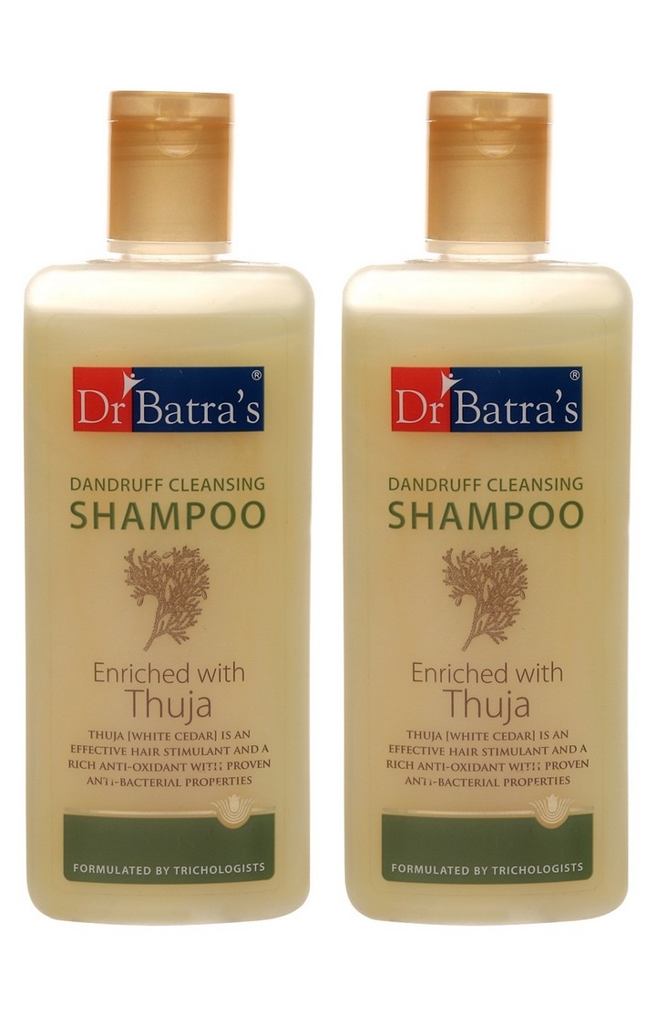 Dr Batra's | Dr Batra's Dandruff Cleansing Shampoo Enriched With Thuja - 200 ml (Pack of 2) 0