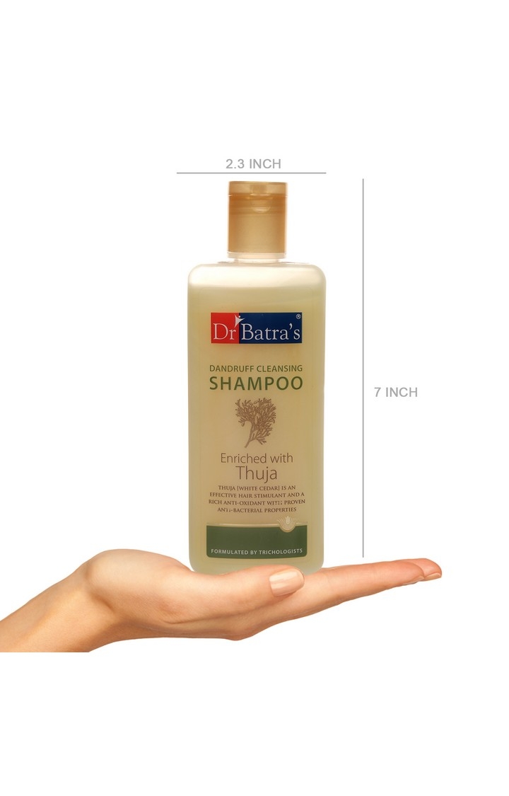 Dr Batra's | Dr Batra's Dandruff Cleansing Shampoo Enriched With Thuja - 200 ml (Pack of 2) 2