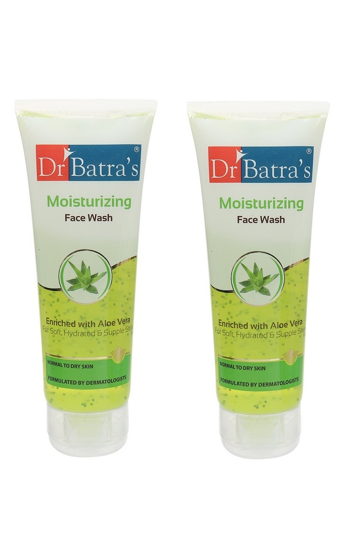 Dr Batra's | Dr Batra's Moisturizing Face Wash Enriched With Aloe Vera Soft, Hydrated & Supple Skin - 100 gm (Pack of 2) 0
