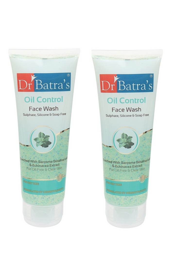 Dr Batra's | Dr Batra's Oil Control Face Wash Sulphate, Silicone & Soap Free Enriched With Barosma Betulina Leaf & Echinancea Extract For Oil Free & Clear Skin - 100 gm (Pack of 2) 0