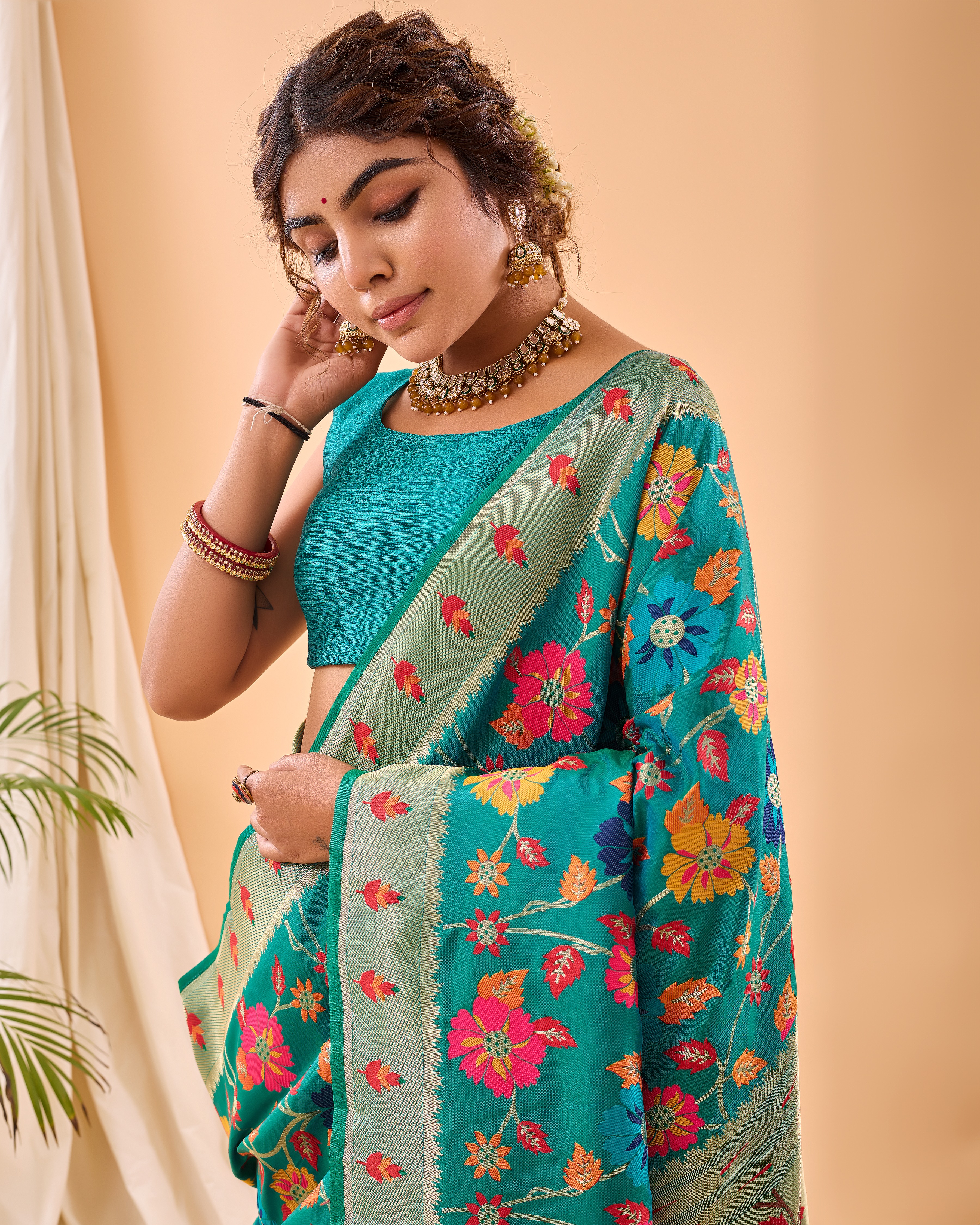 Tasarika Women Silk   Rama Saree Radhika_Rama 2