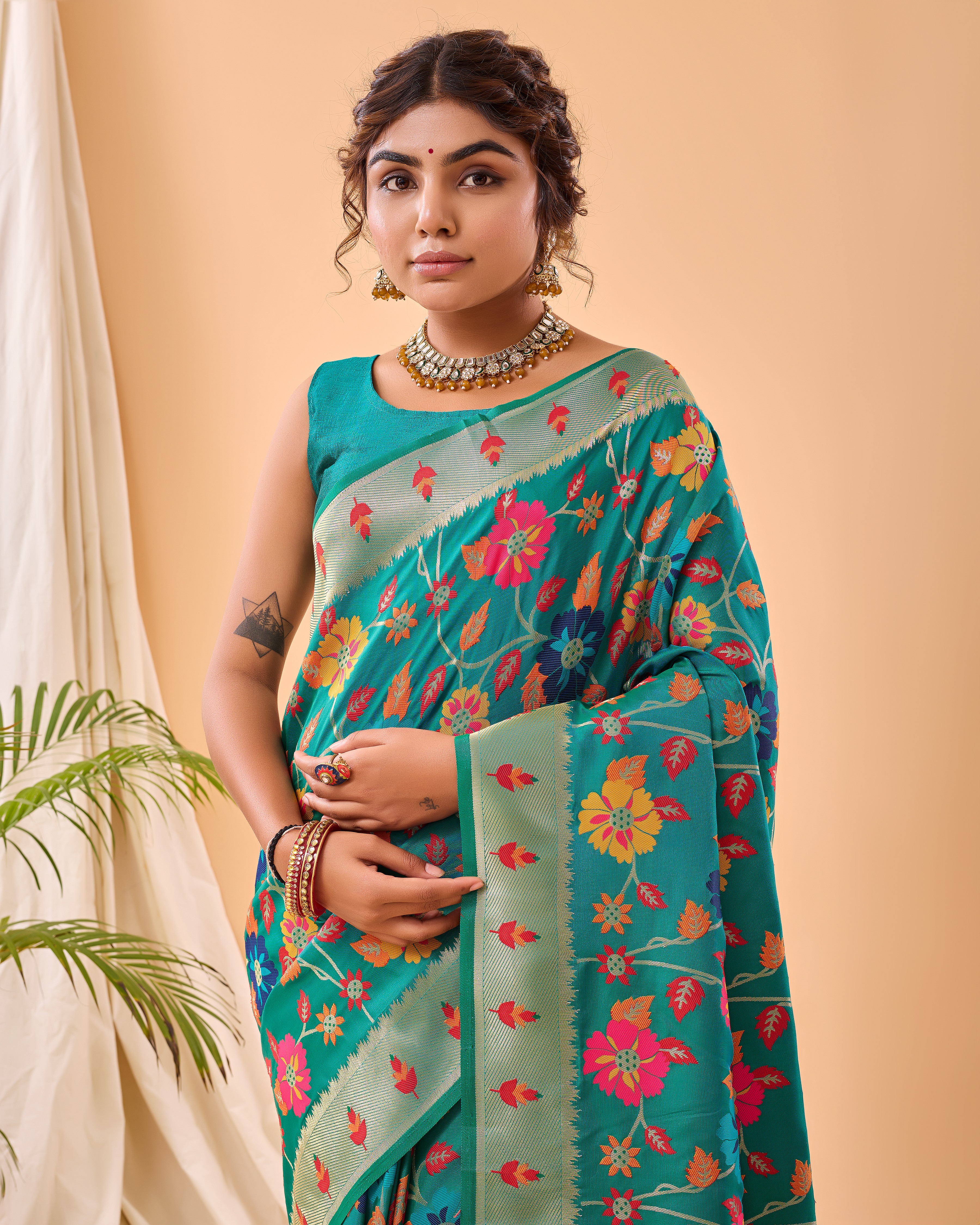 Tasarika Women Silk   Rama Saree Radhika_Rama 2
