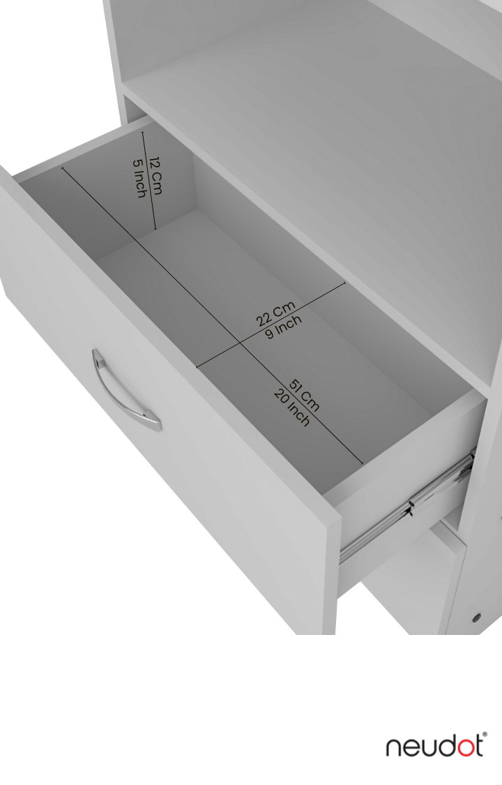 Tolstoy Bookshelf/Display Unit - White