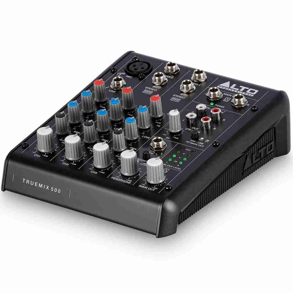 Alto Professional Truemix 500 5-Channel Analog Mixer with USB Audio Interface for Podcasting and Recording 3