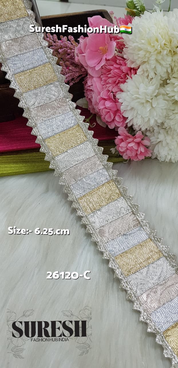 Mix Gota Khichdi Samosa Designer Border Lace – 26120-C