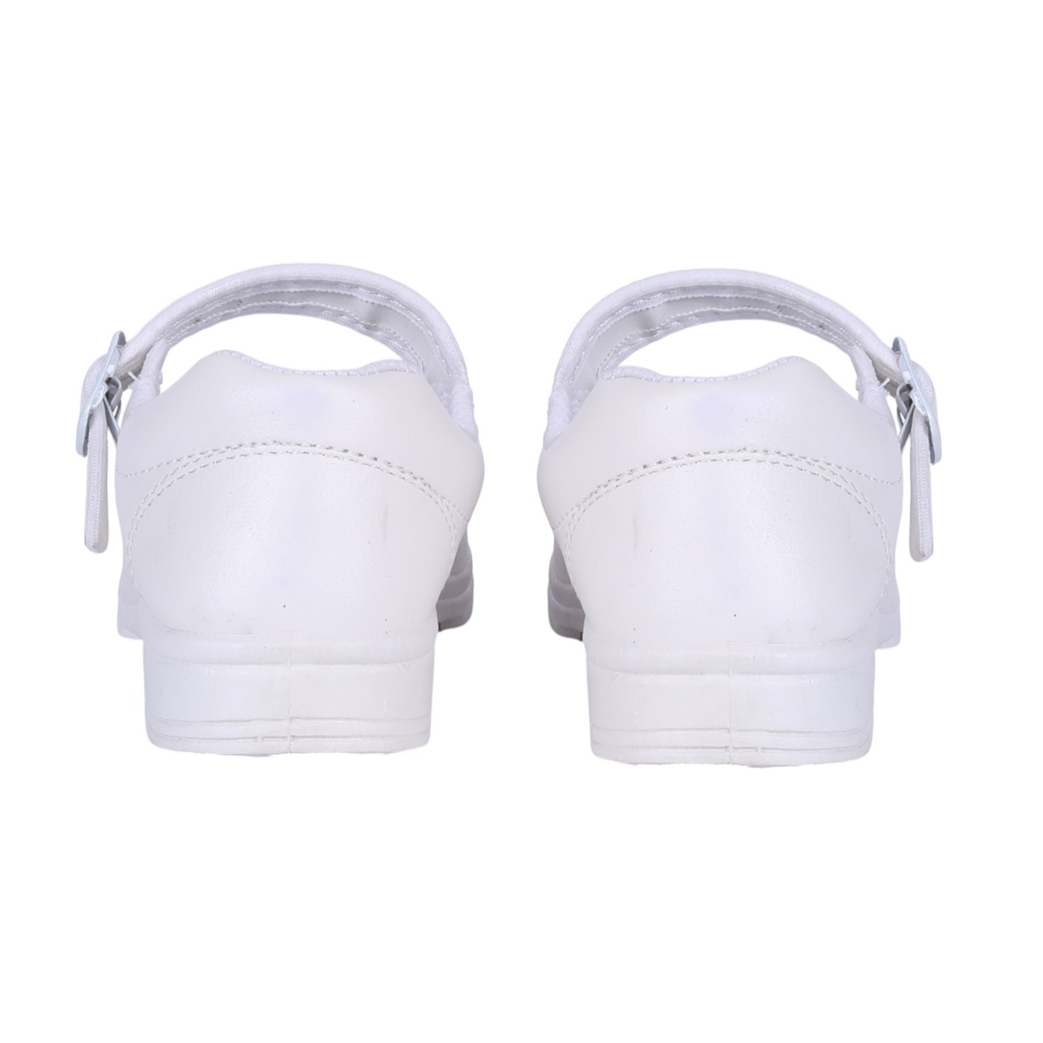 White Velcro Shool Shoes For Girls