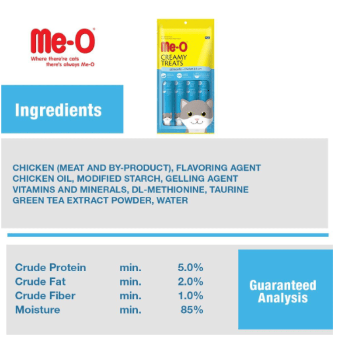 Me O Chicken & Liver Cat Creamy Treat