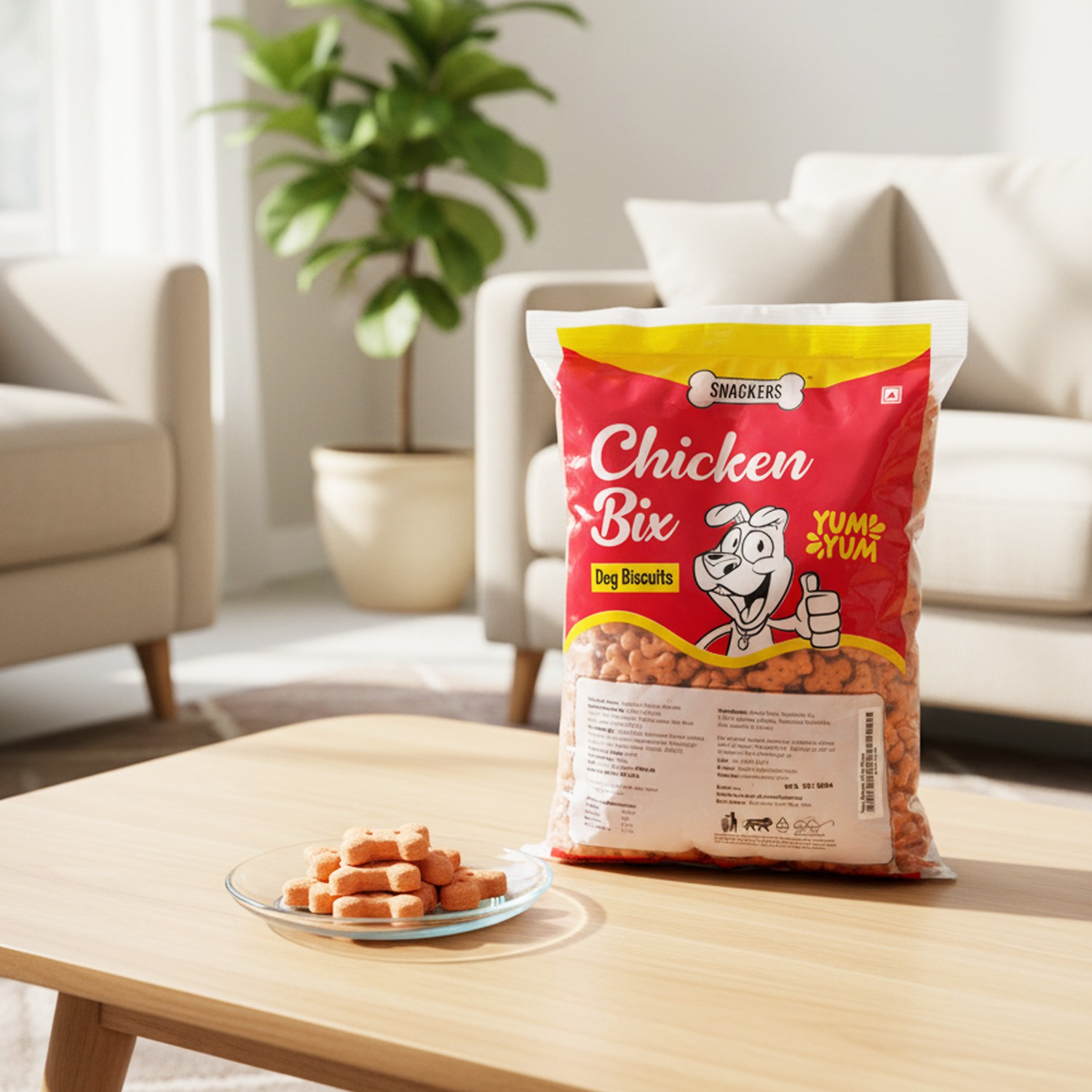 Snackers Chicken Bix Dog Biscuits 900g